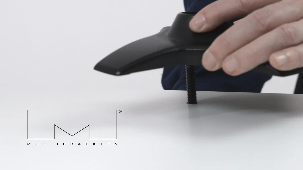 Multibrackets M Desktopmount Grommet Base Adapter, for up to 6 monitors, 8kg, Black