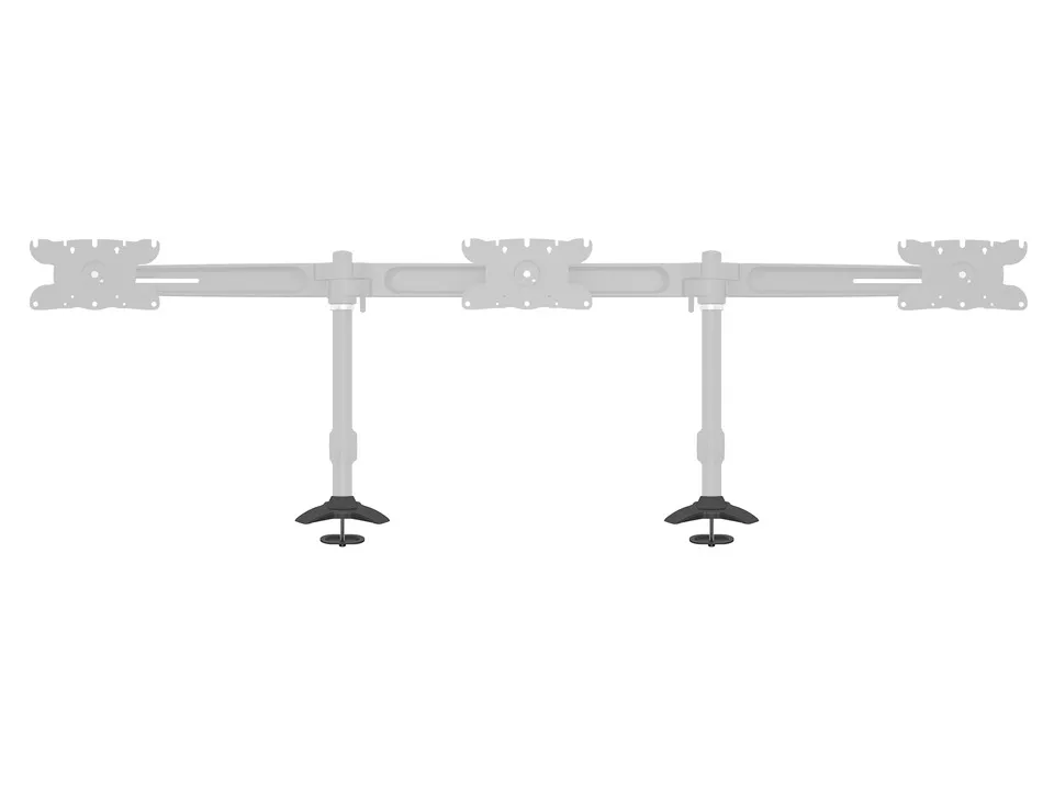 Multibrackets M Desktopmount Grommet Base Adapter, for up to 6 monitors, 8kg, Black