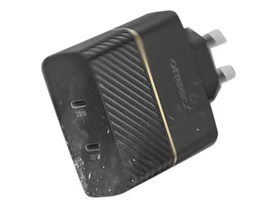 OTTERBOX WALL CHARGER 50W USB-C 30W + USB-C 20W BLACK