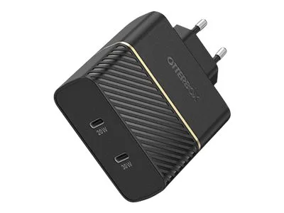 OTTERBOX WALL CHARGER 50W USB-C 30W + USB-C 20W BLACK