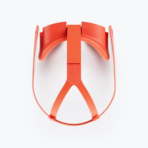 Meta Quest 3 Facial Interface and Head Strap - Blood Orange