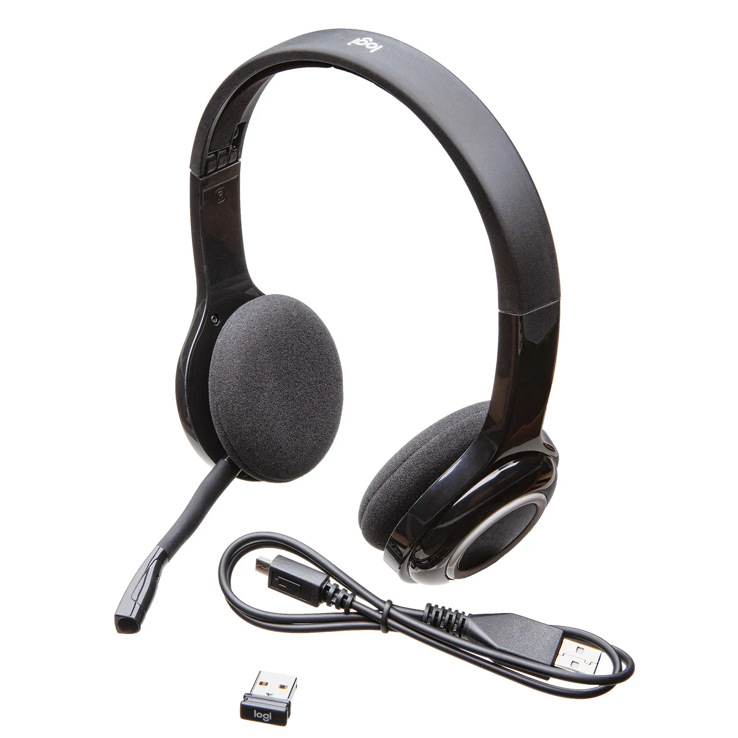 Logitech Wireless Headset H600 - Kuuloke + mikrofoni - korvien p&auml;&auml;ll&auml; - langaton - 2,4 GHz