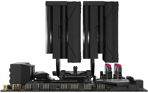 SAMA A60 Processor Air Cooler, Black, 2 x 120 mm