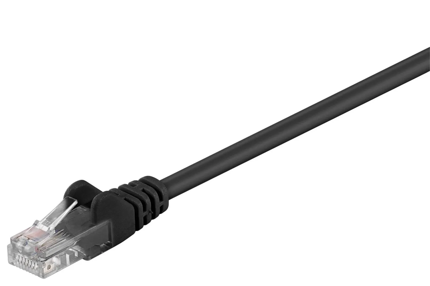 MicroConnect Cat5e U/UTP -verkkokaapeli, 5 m, Musta