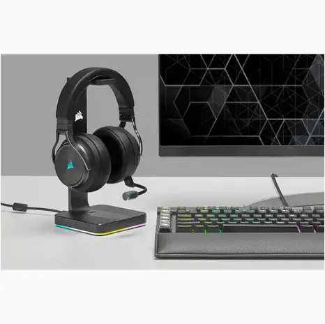Corsair Virtuoso RGB Wireless XT - tr&aring;dl&ouml;s spelh&ouml;rlurar, slate
