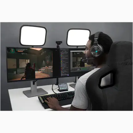 Corsair Virtuoso RGB Wireless XT - tr&aring;dl&ouml;s spelh&ouml;rlurar, slate
