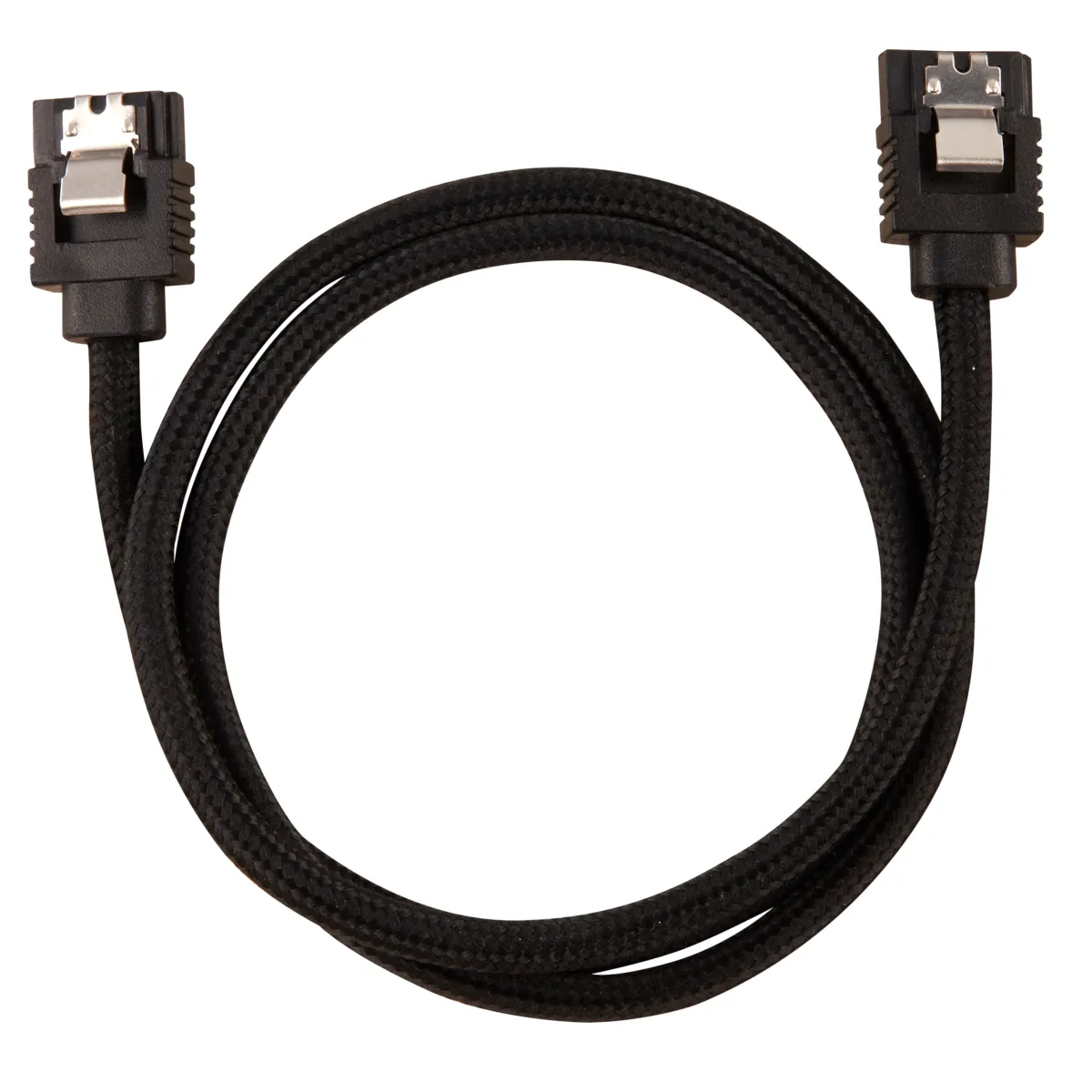 CORSAIR Premium Sleeved SATA Data Cable Set with Straight Connectors Black 60cm