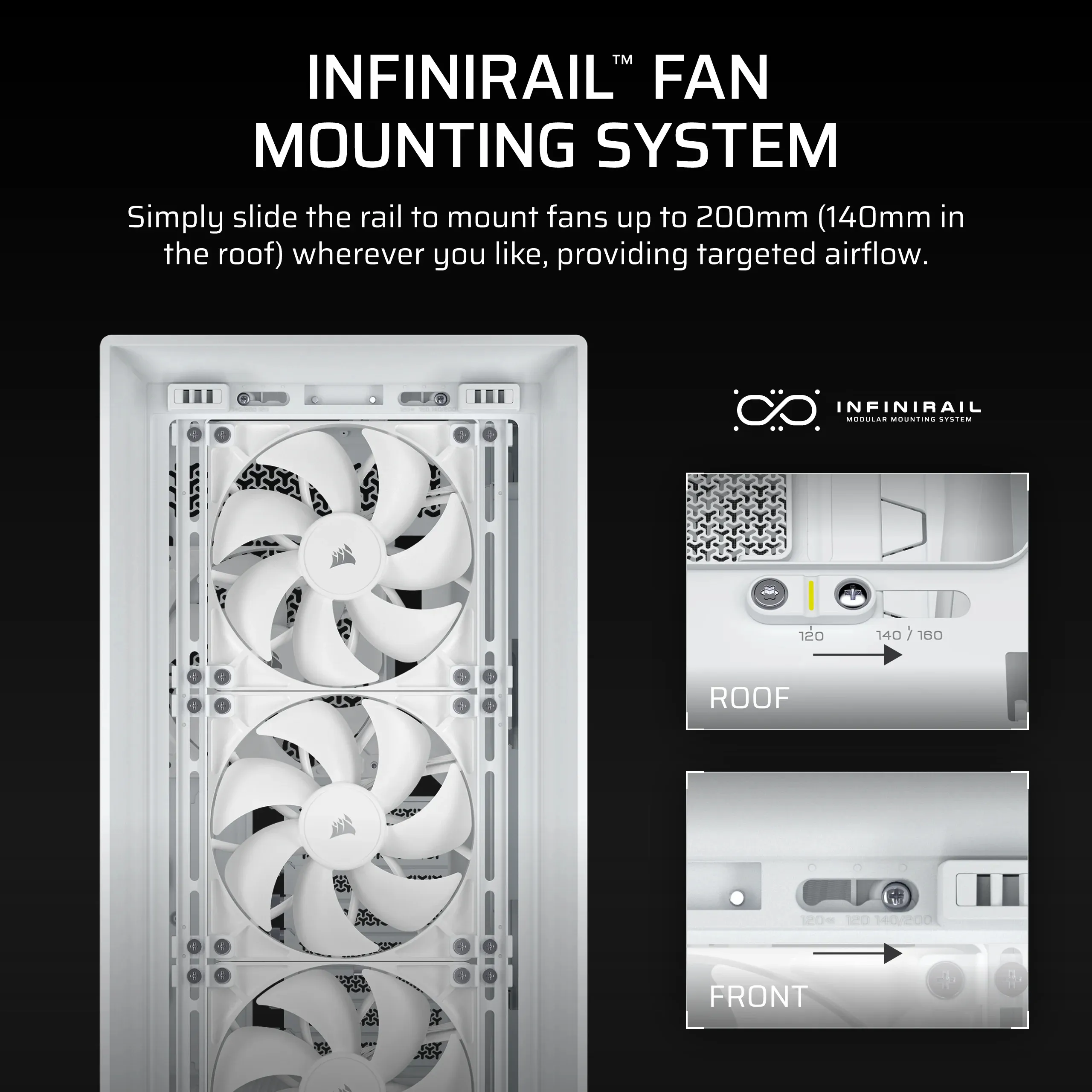 Corsair FRAME 5000D RS - Mid Tower caseMid Tower case, White