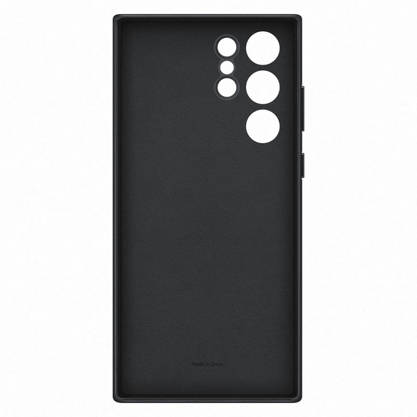 Samsung Galaxy S22 Ultra Leather Cover -suojakuori, Musta Samsung Galaxy S22 Ultra Leather Cover -suojakuori, Musta