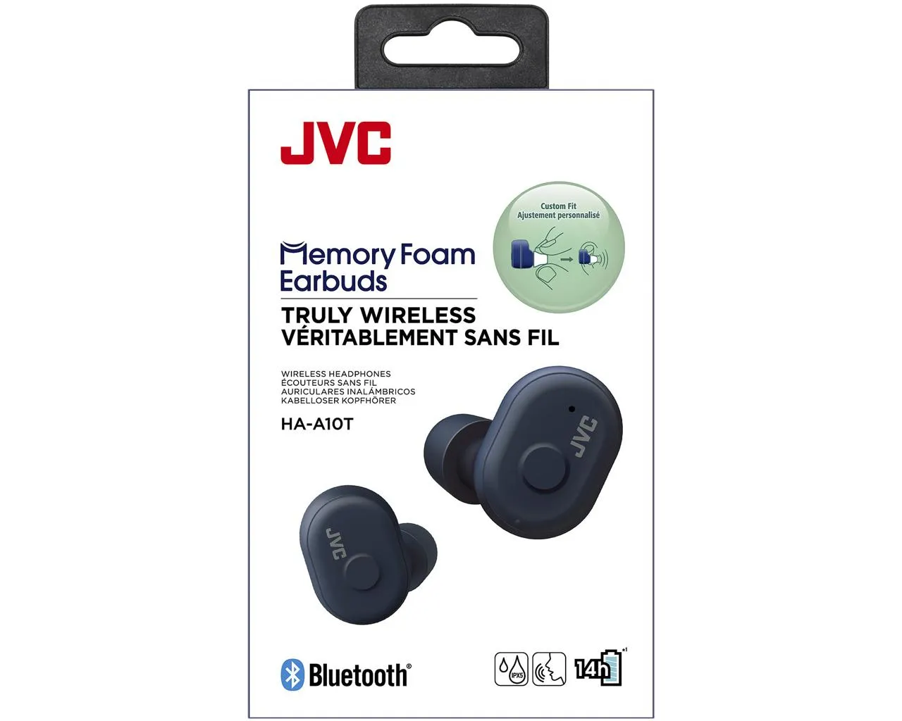 JVC HA-A10T True Wireless - wireless earbuds, blue