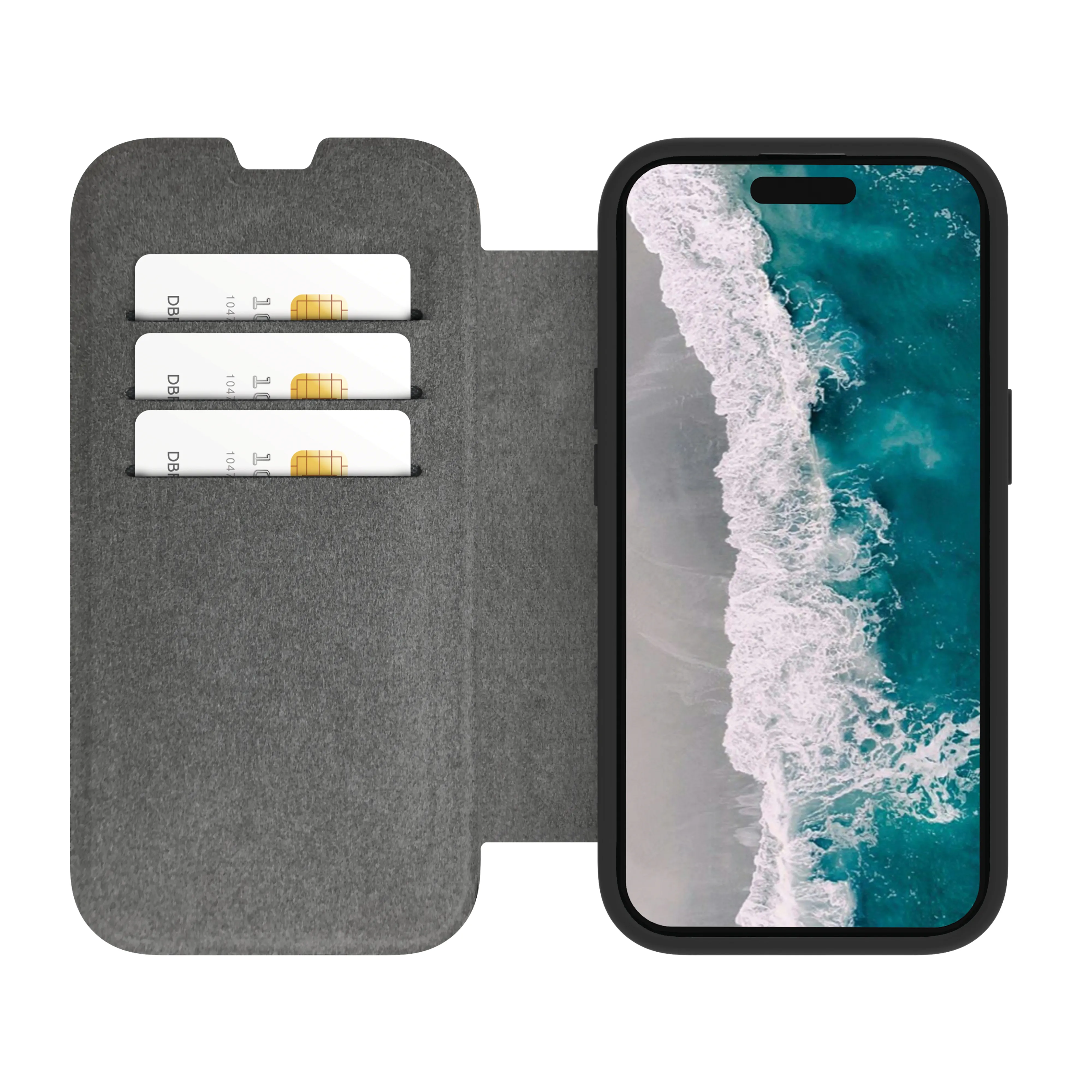 Dbramante1928 Helsinki MagSafe, iPhone 15 Pro - Wallet Case, Black