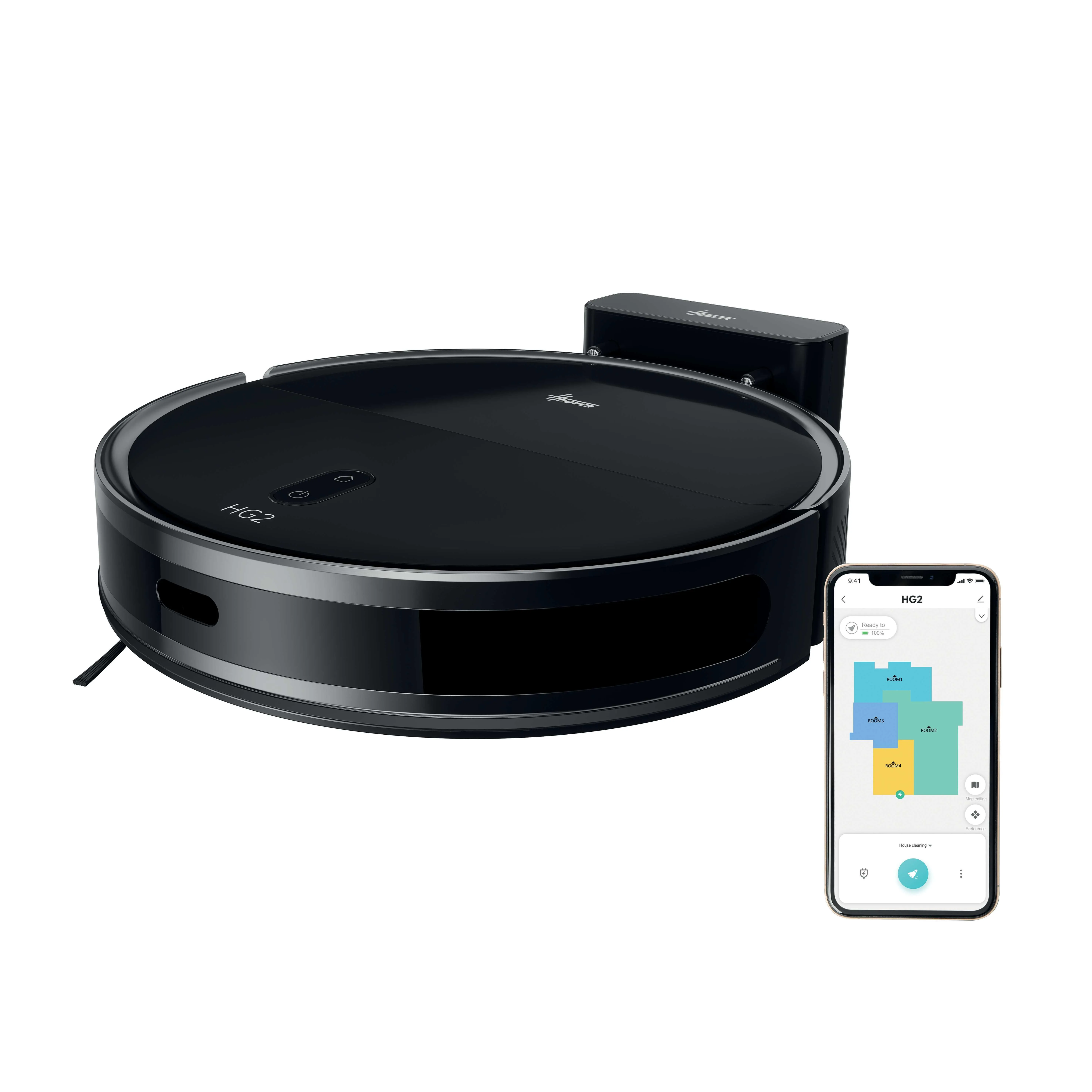 HOOVER HG230H 011 Robot vacuum cleaner, Black