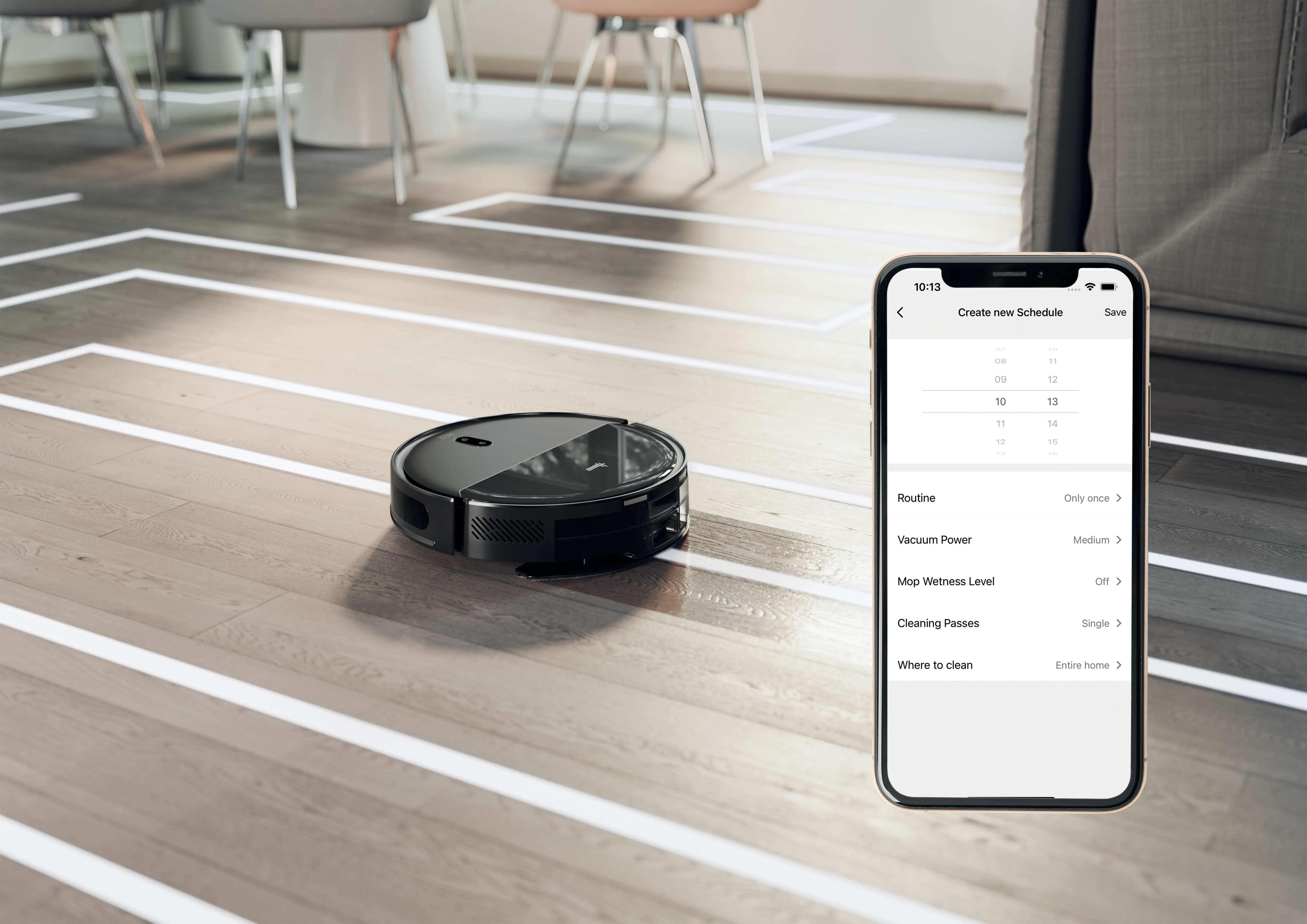 HOOVER HG230H 011 Robot vacuum cleaner, Black
