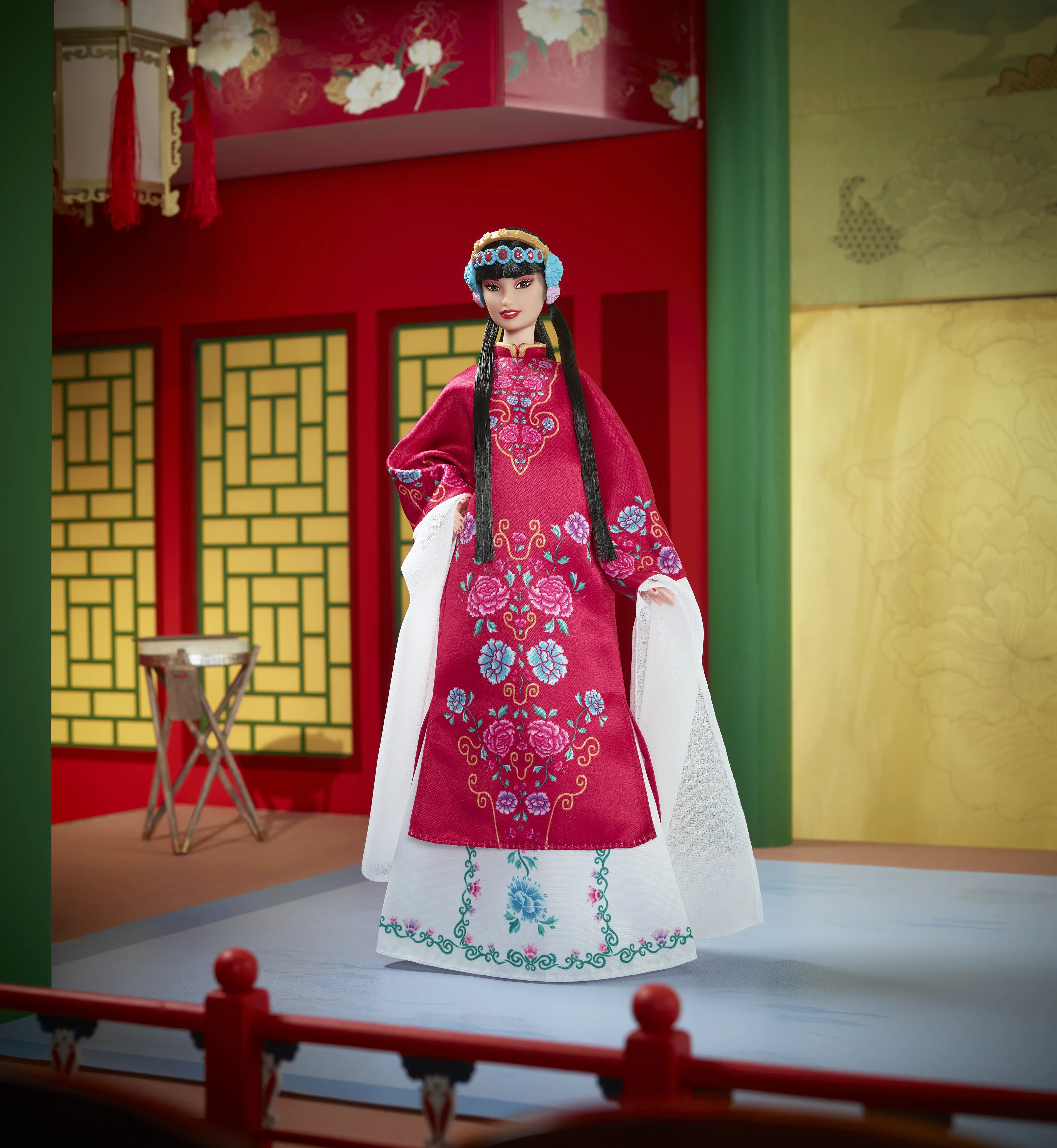 Mattel Barbie Signature Lunar New Year Doll with Red Floral Robe