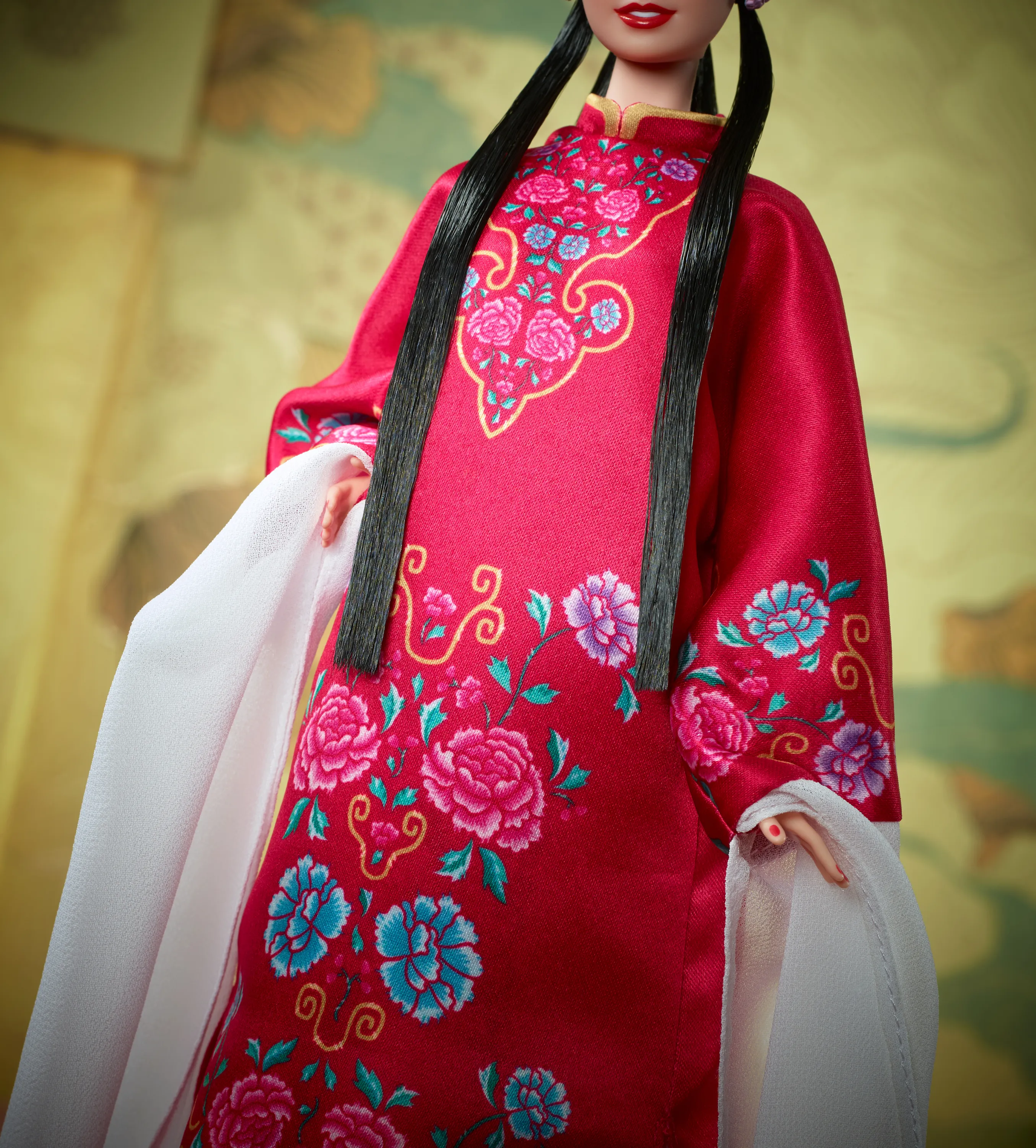 Mattel Barbie Signature Lunar New Year Doll with Red Floral Robe