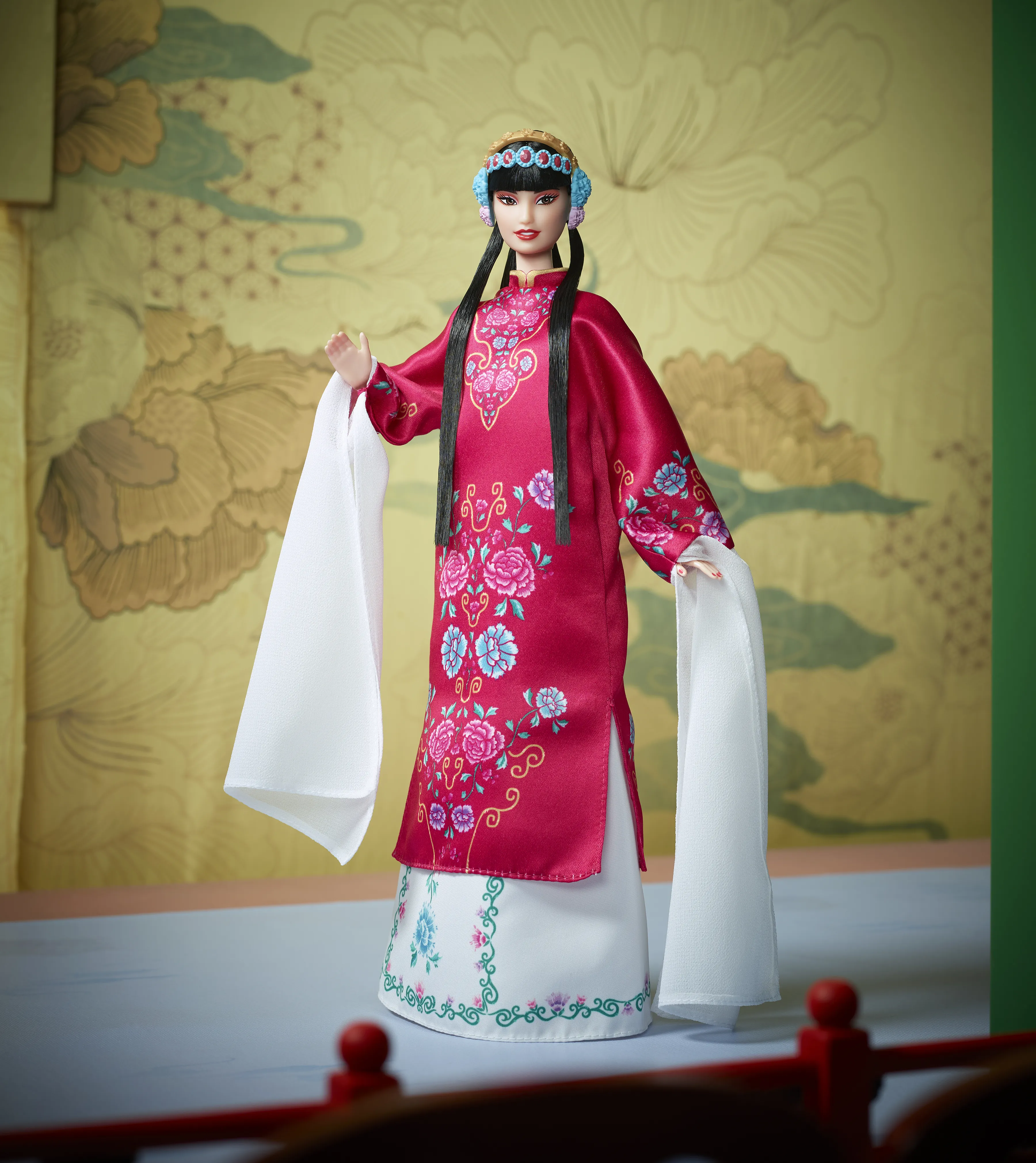 Mattel Barbie Signature Lunar New Year Doll with Red Floral Robe