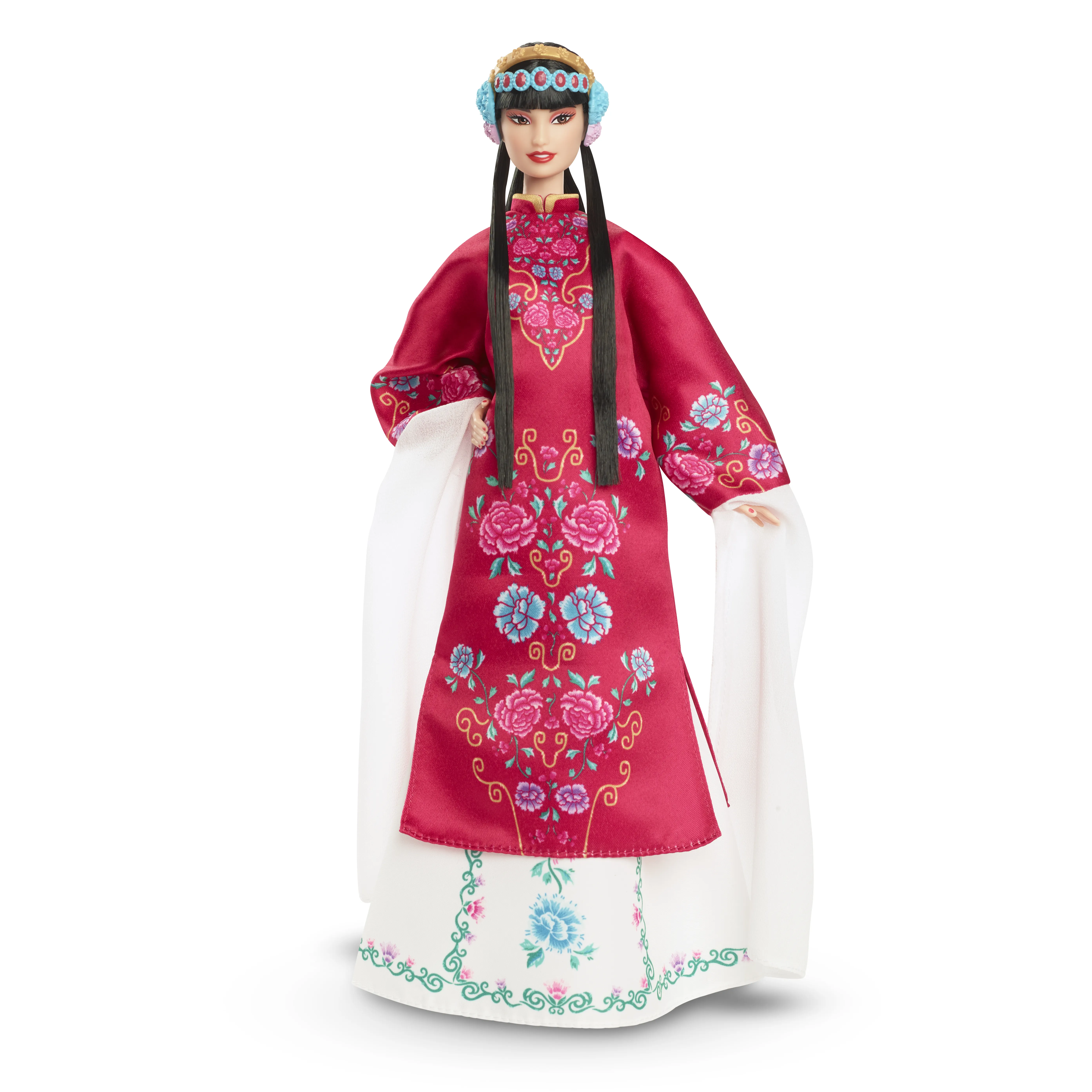 Mattel Barbie Signature Lunar New Year Doll with Red Floral Robe