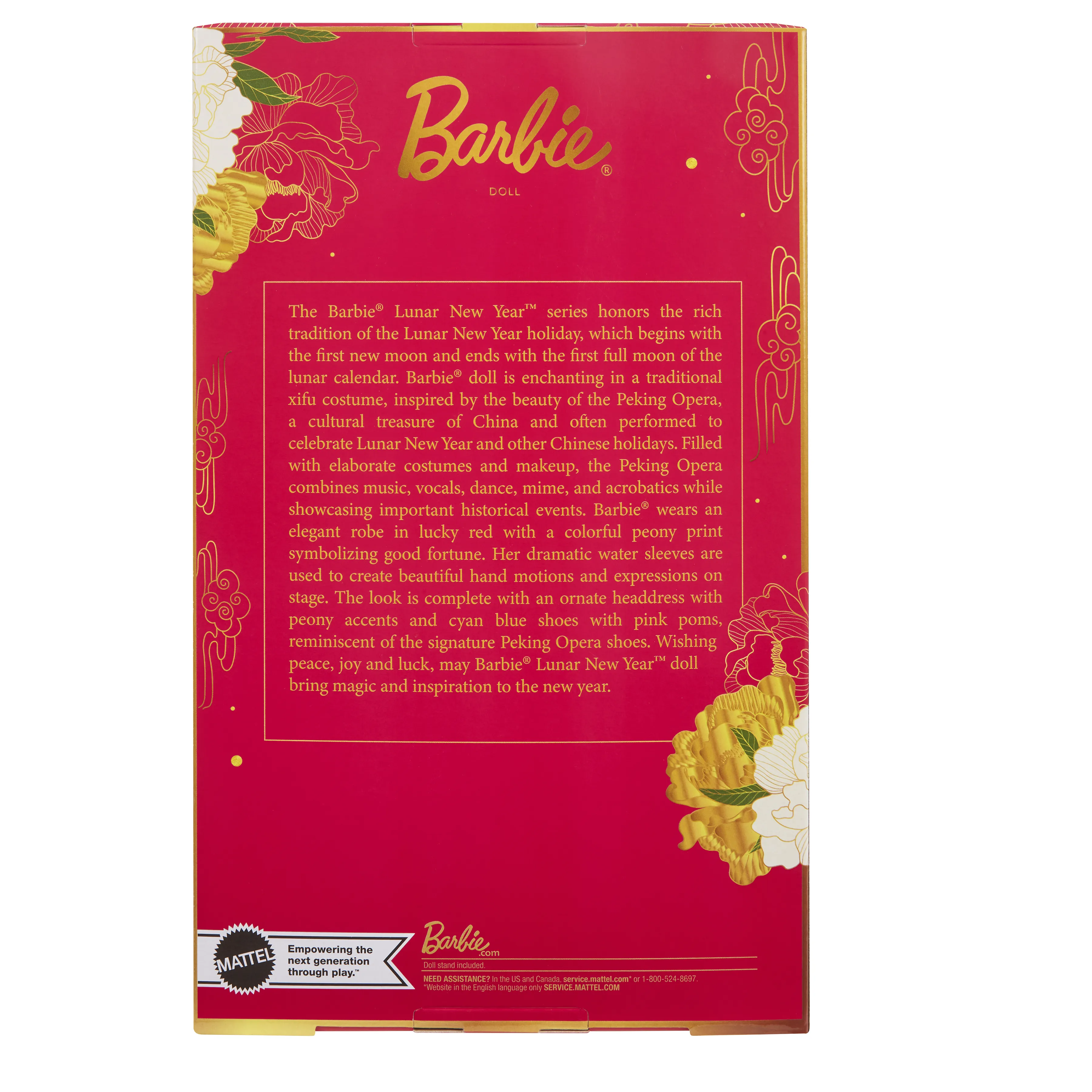 Mattel Barbie Signature Lunar New Year Doll with Red Floral Robe