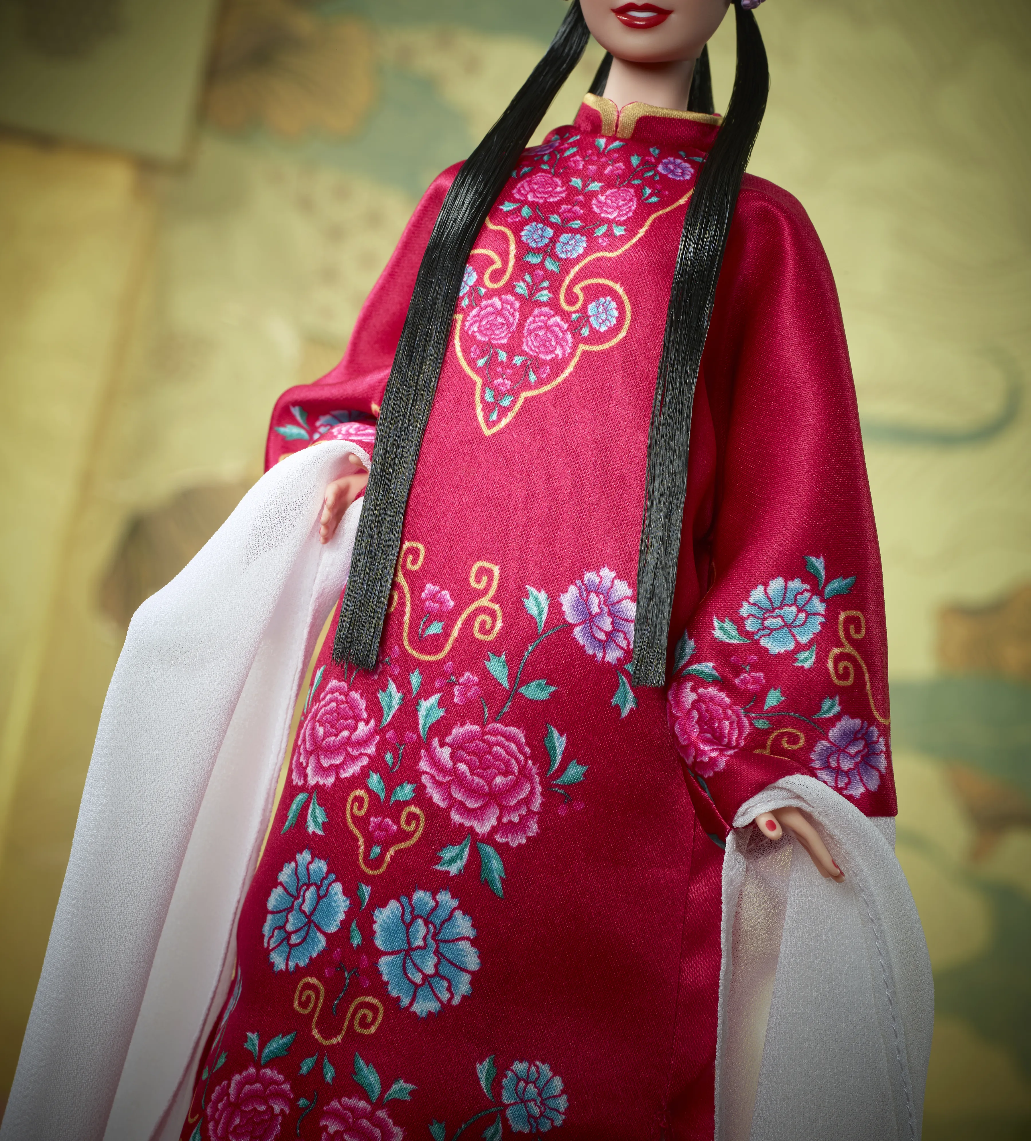Mattel Barbie Signature Lunar New Year Doll with Red Floral Robe