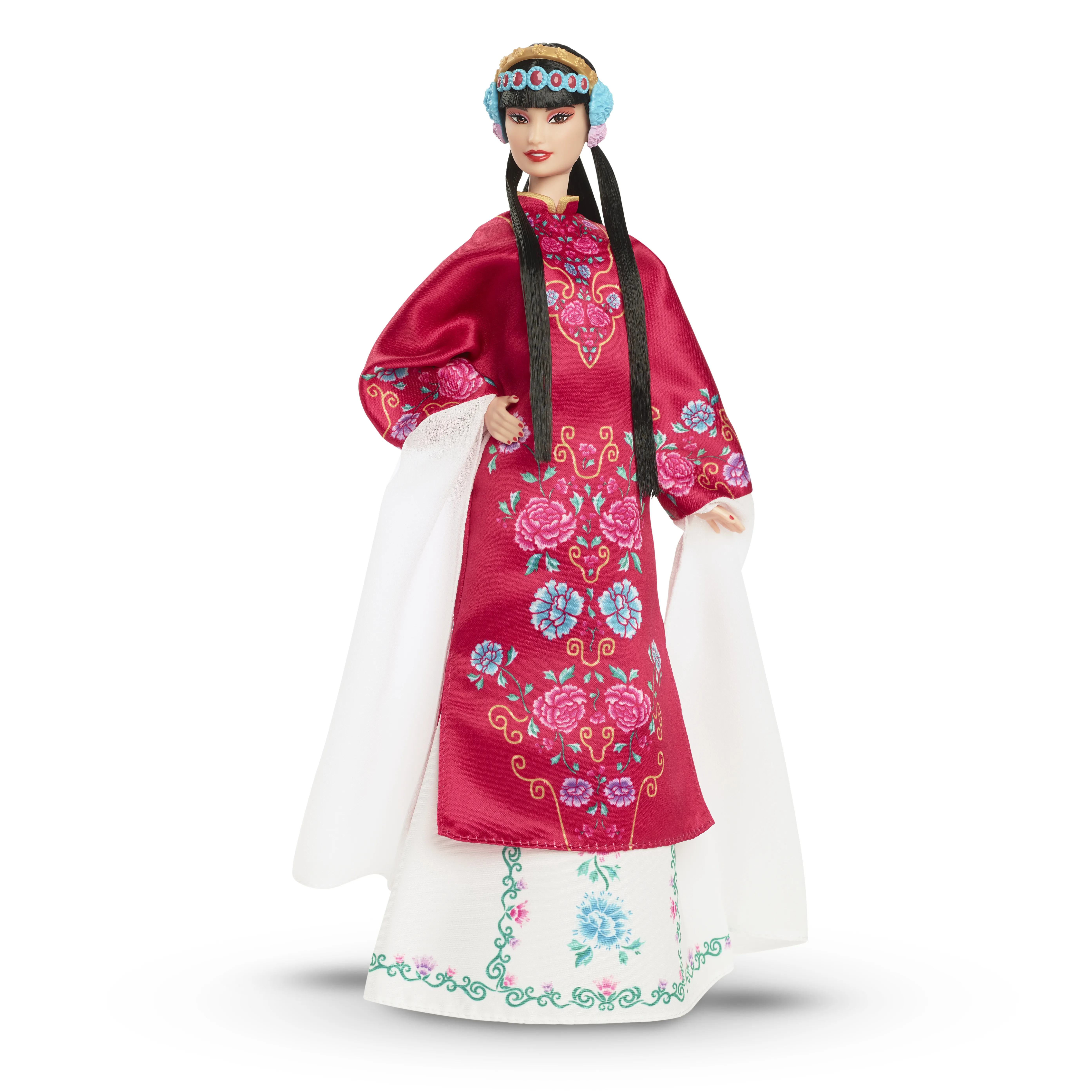Mattel Barbie Signature Lunar New Year Doll with Red Floral Robe