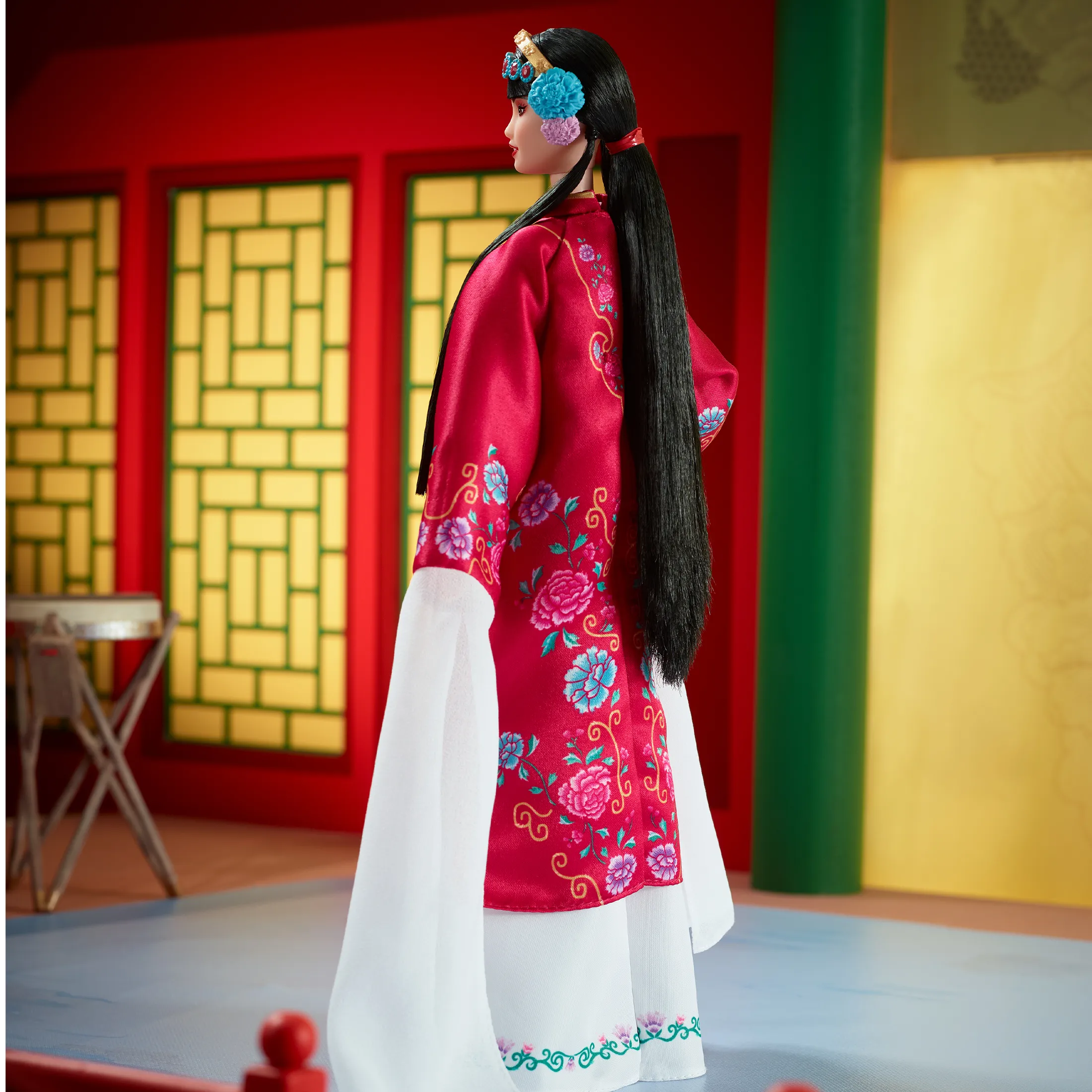 Mattel Barbie Signature Lunar New Year Doll with Red Floral Robe