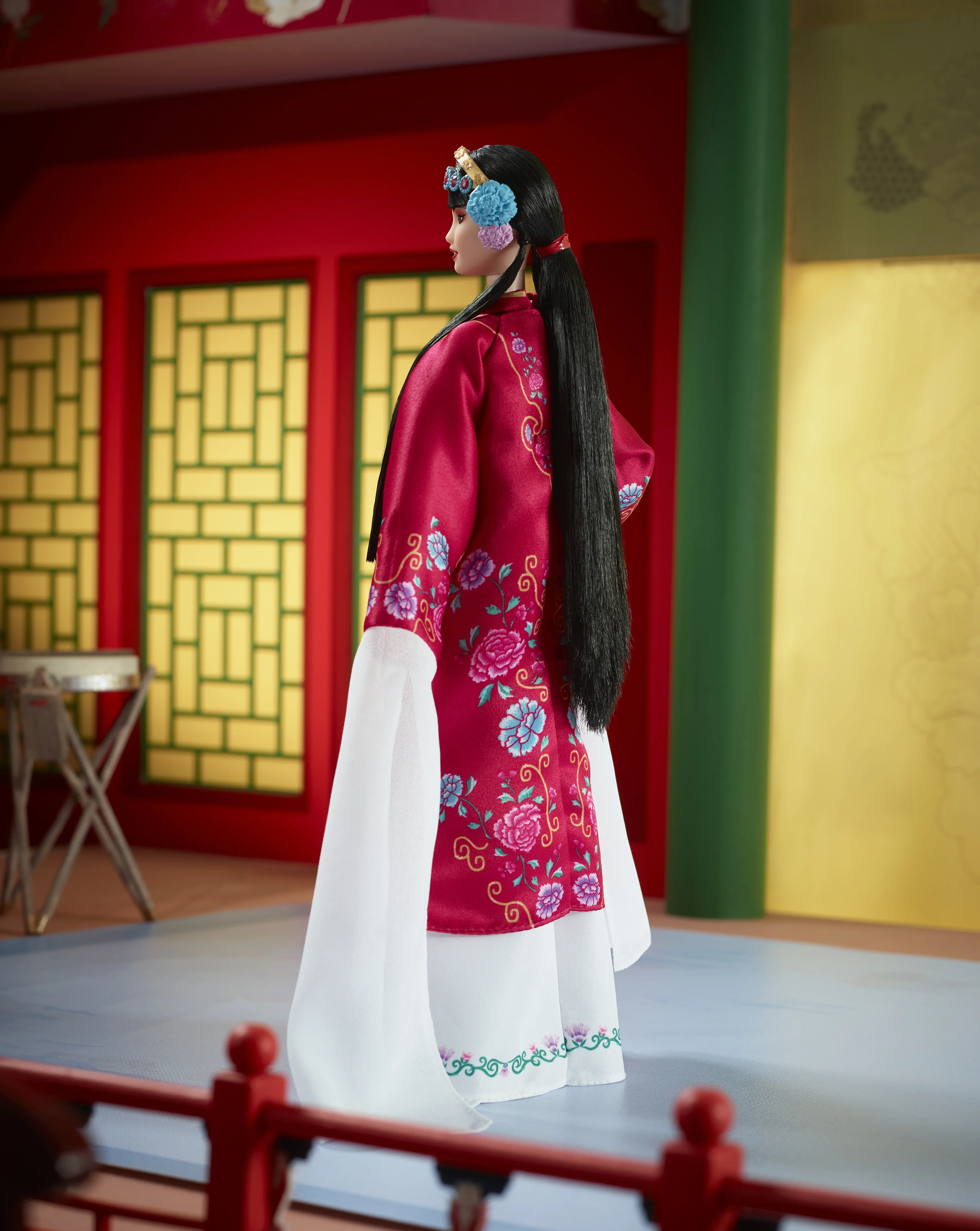 Mattel Barbie Signature Lunar New Year Doll with Red Floral Robe