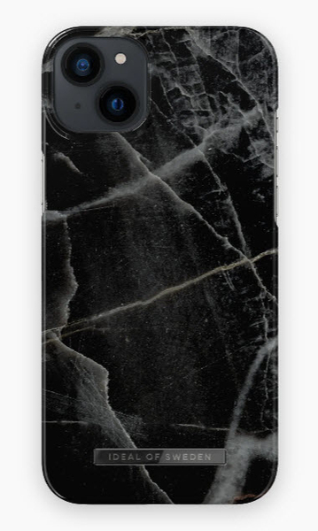 iDeal of Sweden Fashion Case, iPhone 14 Plus - fodral, Black Thunder Marble