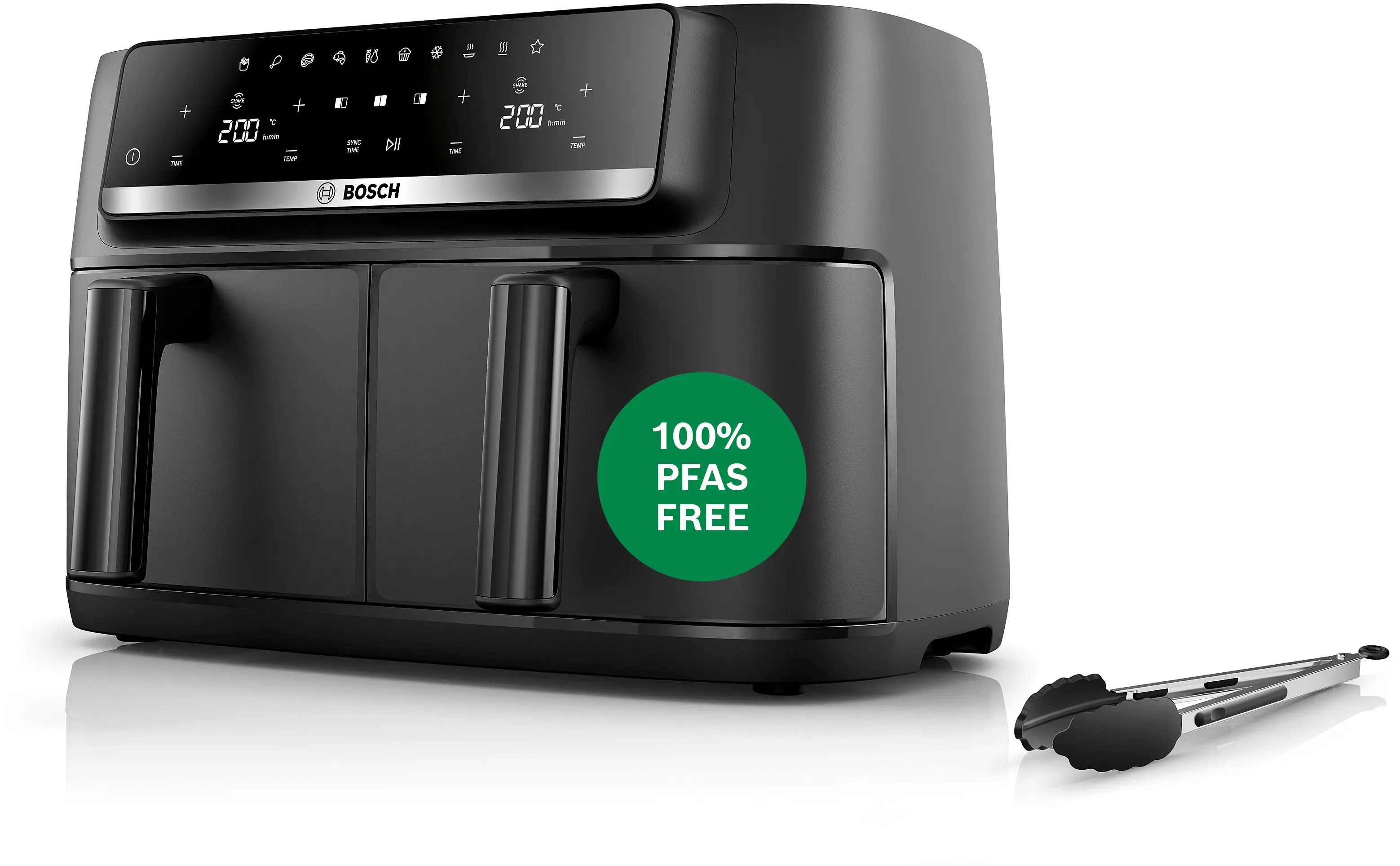 Bosch Serie 4 MAFD440B7, 9L, 4.5 kg, 2500W, air fryer, Black