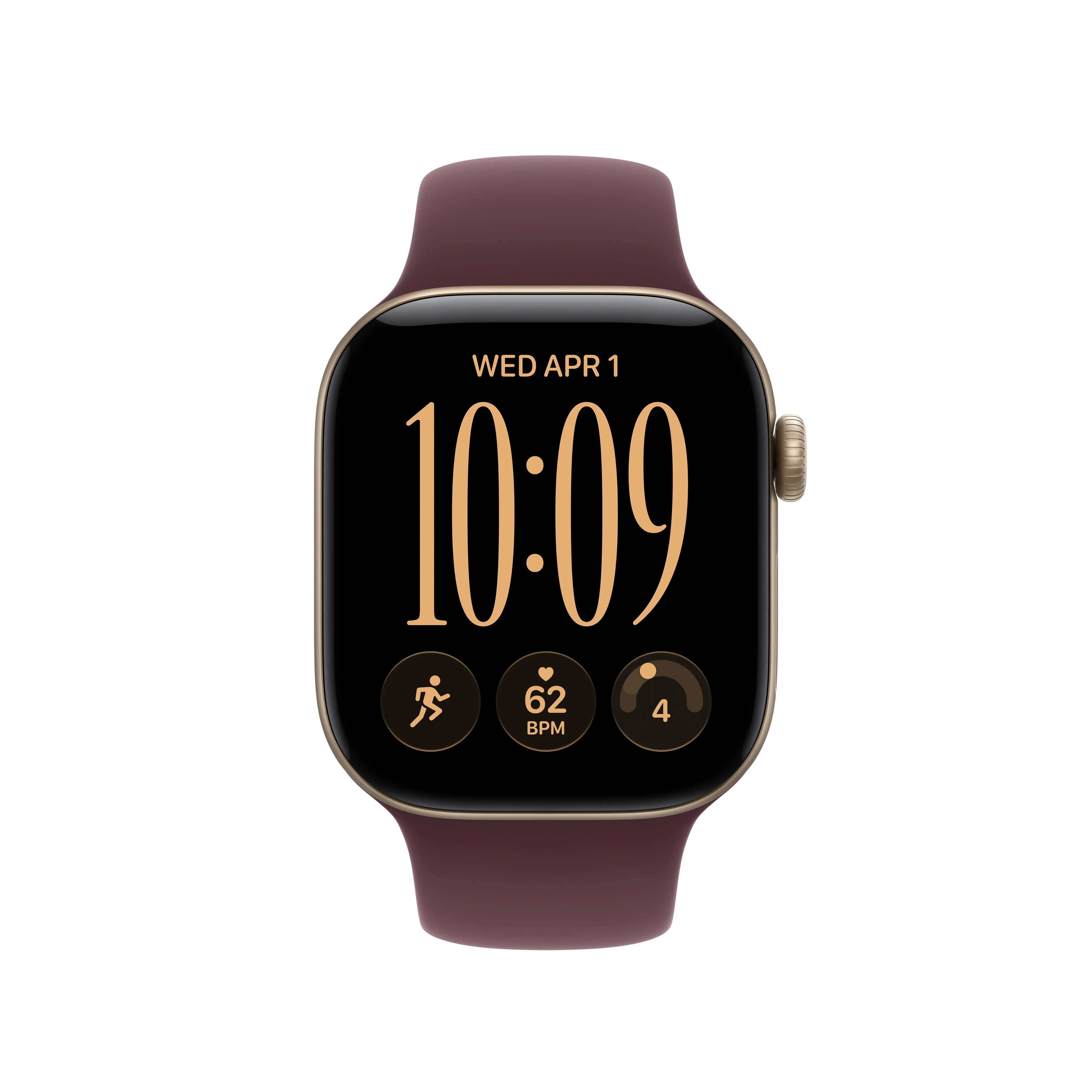 Apple Watch 42 mm -urheiluranneke, viininpunainen, S/M