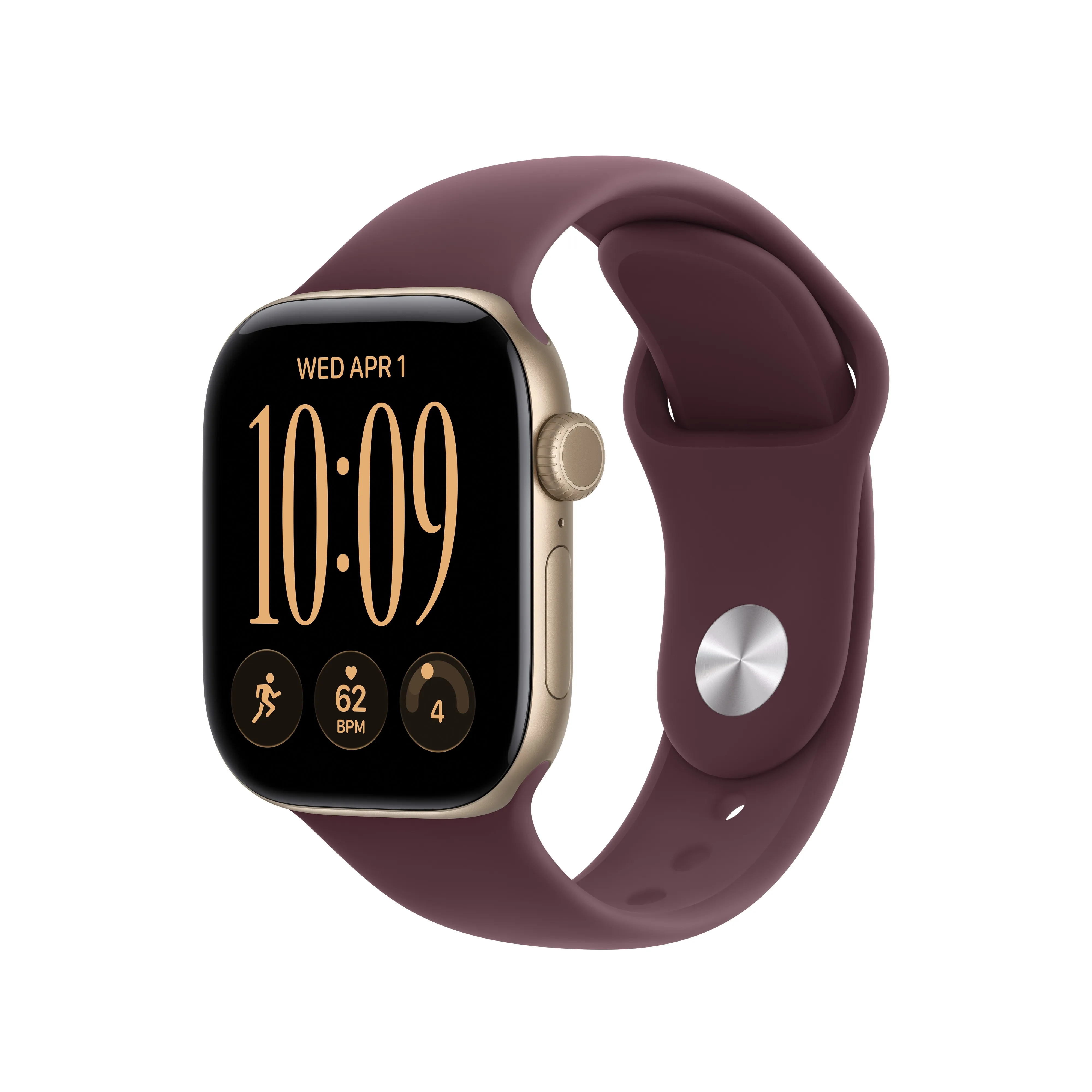 Apple Watch 42 mm -urheiluranneke, viininpunainen, S/M