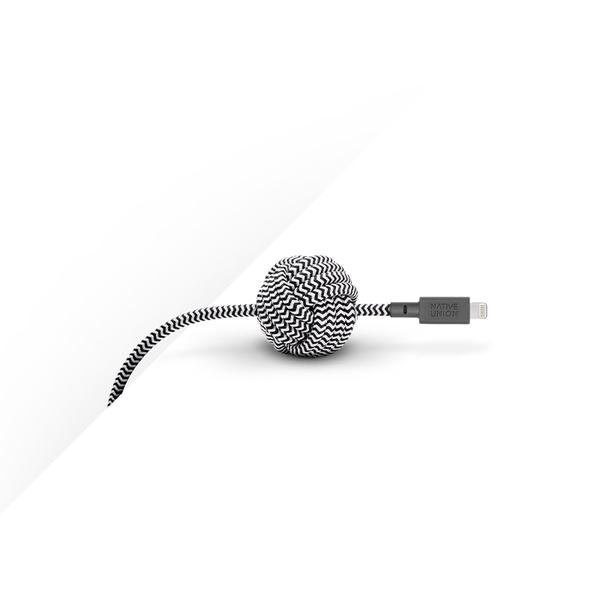 Native Union Night Cable Lightning - USB cable, 3m, Zebra