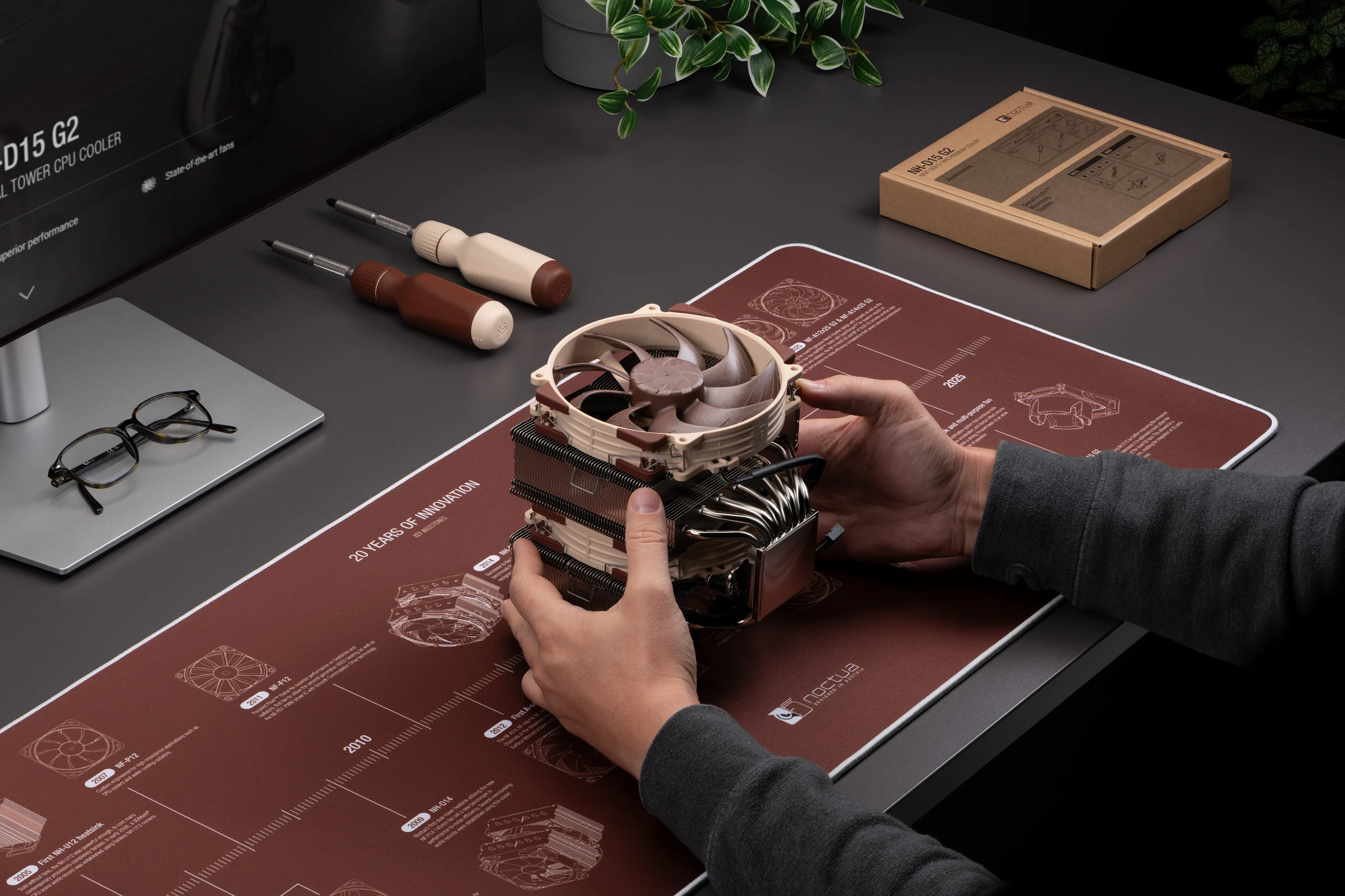 Noctua NP-DM3 20-Year Anniversary Gaming Mousepad, 900x400 mm, Multicolor