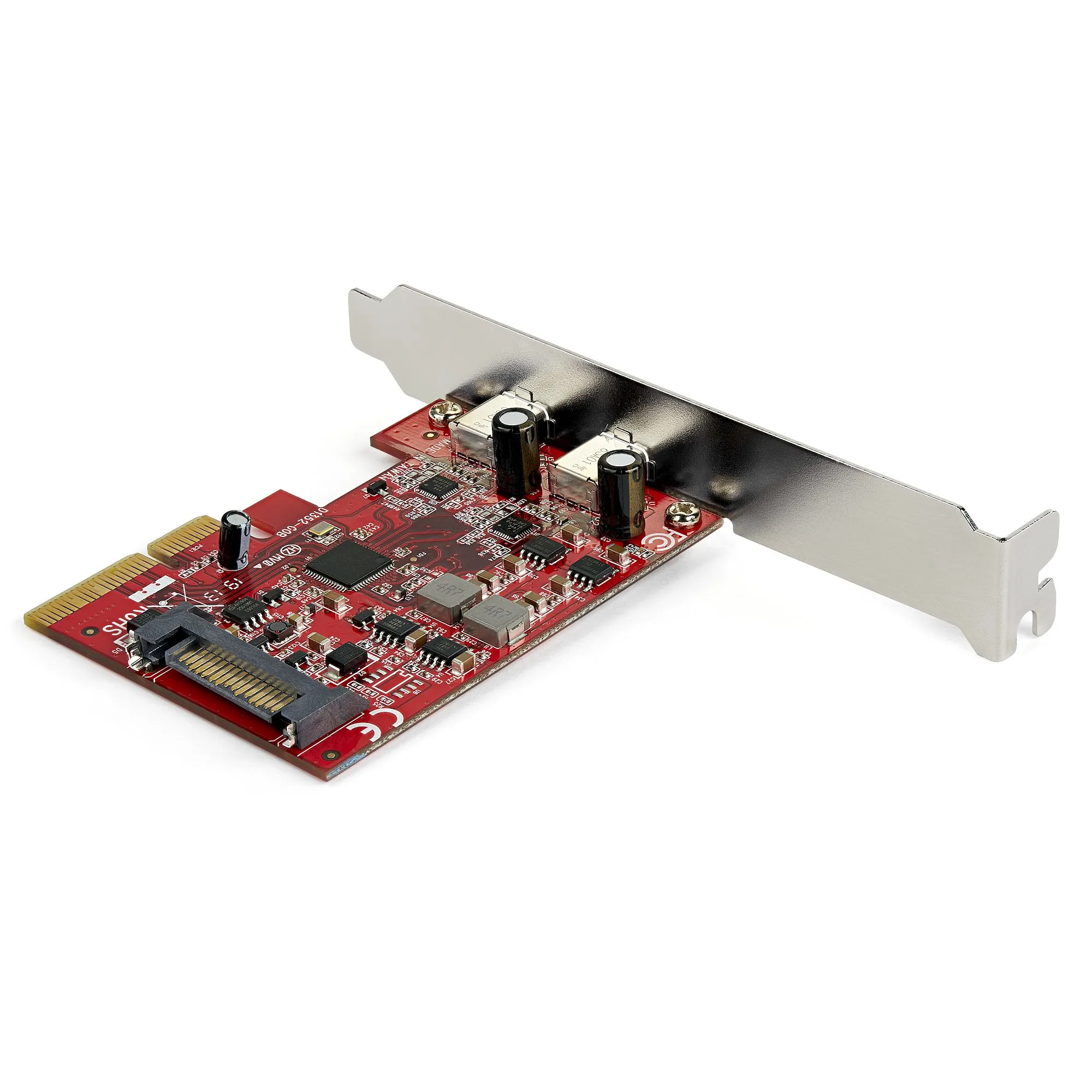 STARTECH.COM 2-Port PCIe USB 3.1 Card - 2x USB-C 3.1 Gen 2 Up to 10Gbps - PCIe Gen 3 x4 - ASM3142 Chipset - Windows Linux and macOS