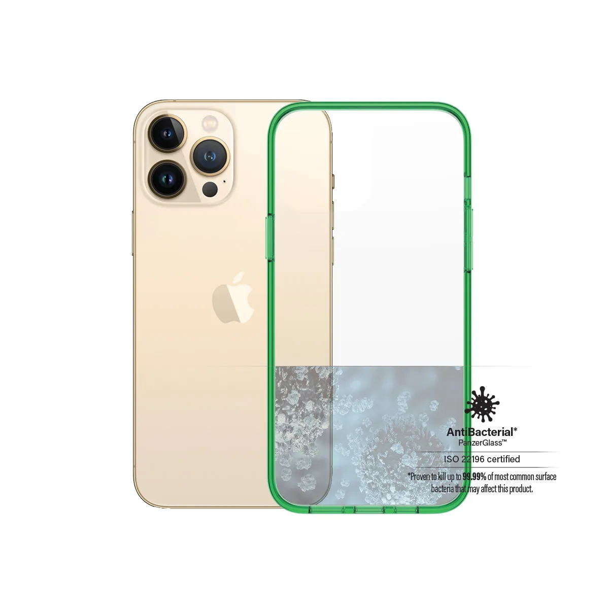 PanzerGlass ClearCase, iPhone 13 Pro Max - Case, Lime