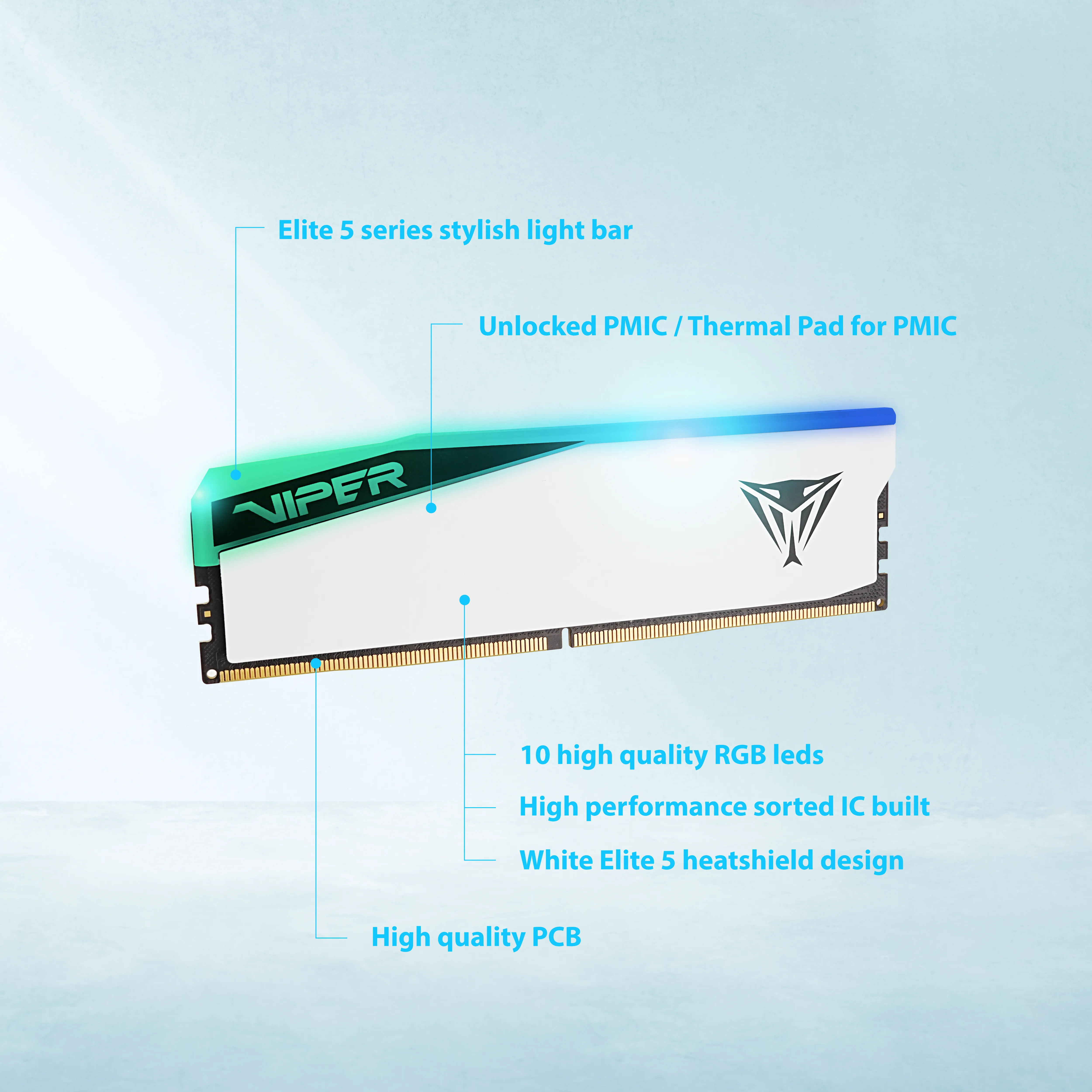 Patriot Viper Elite 5 RGB 48GB (2 x 24 GB) DDR5 6000 MHz, CL42 - memory