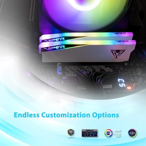 Patriot Viper Elite 5 RGB DDR5 Series DDR5 SDRAM 32GB kit 7000MHz CL38 On-die ECC DIMM 288-PIN