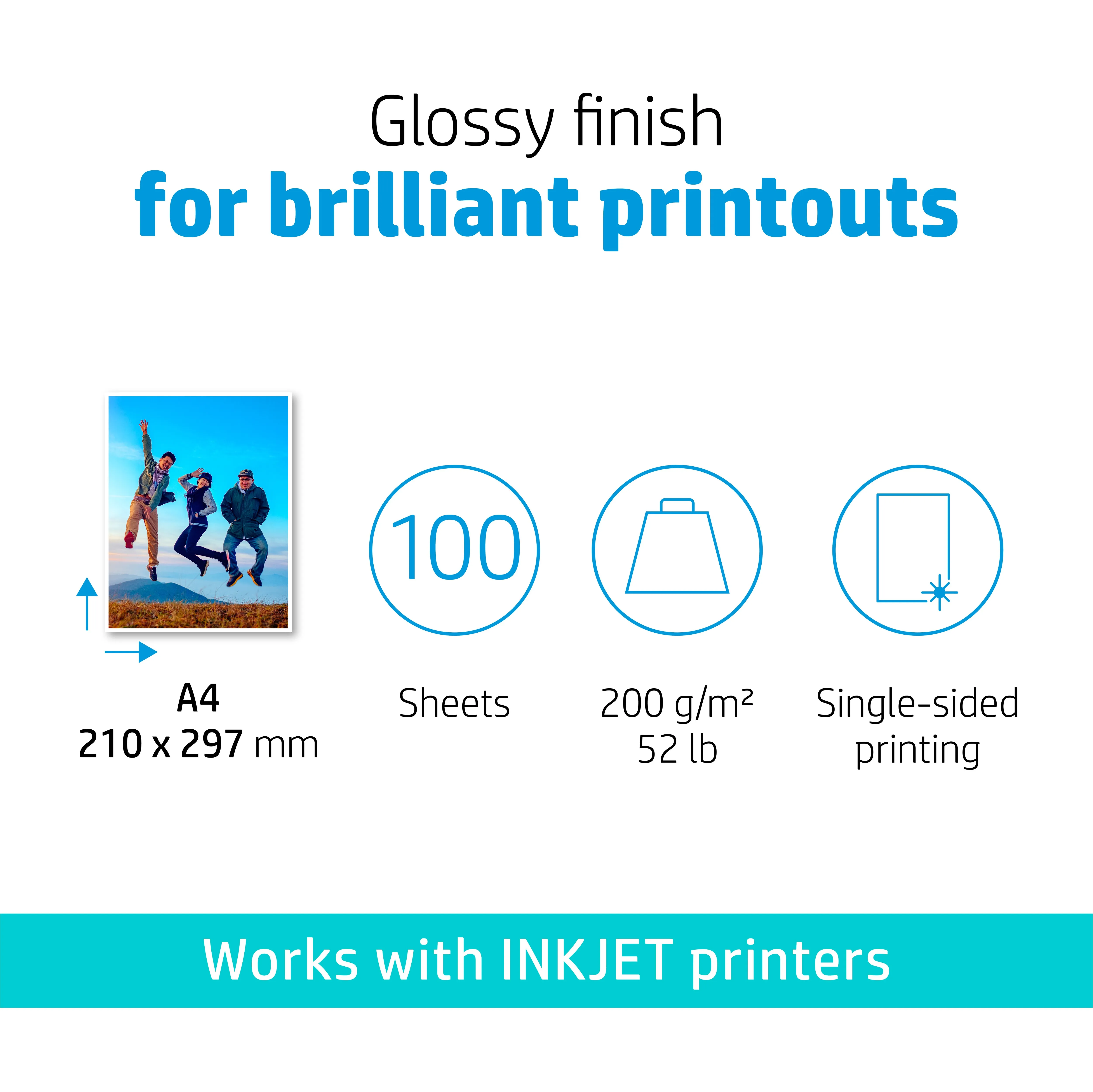 HP Everyday Fotopaper Glossy A4 100 sheet 170g/m