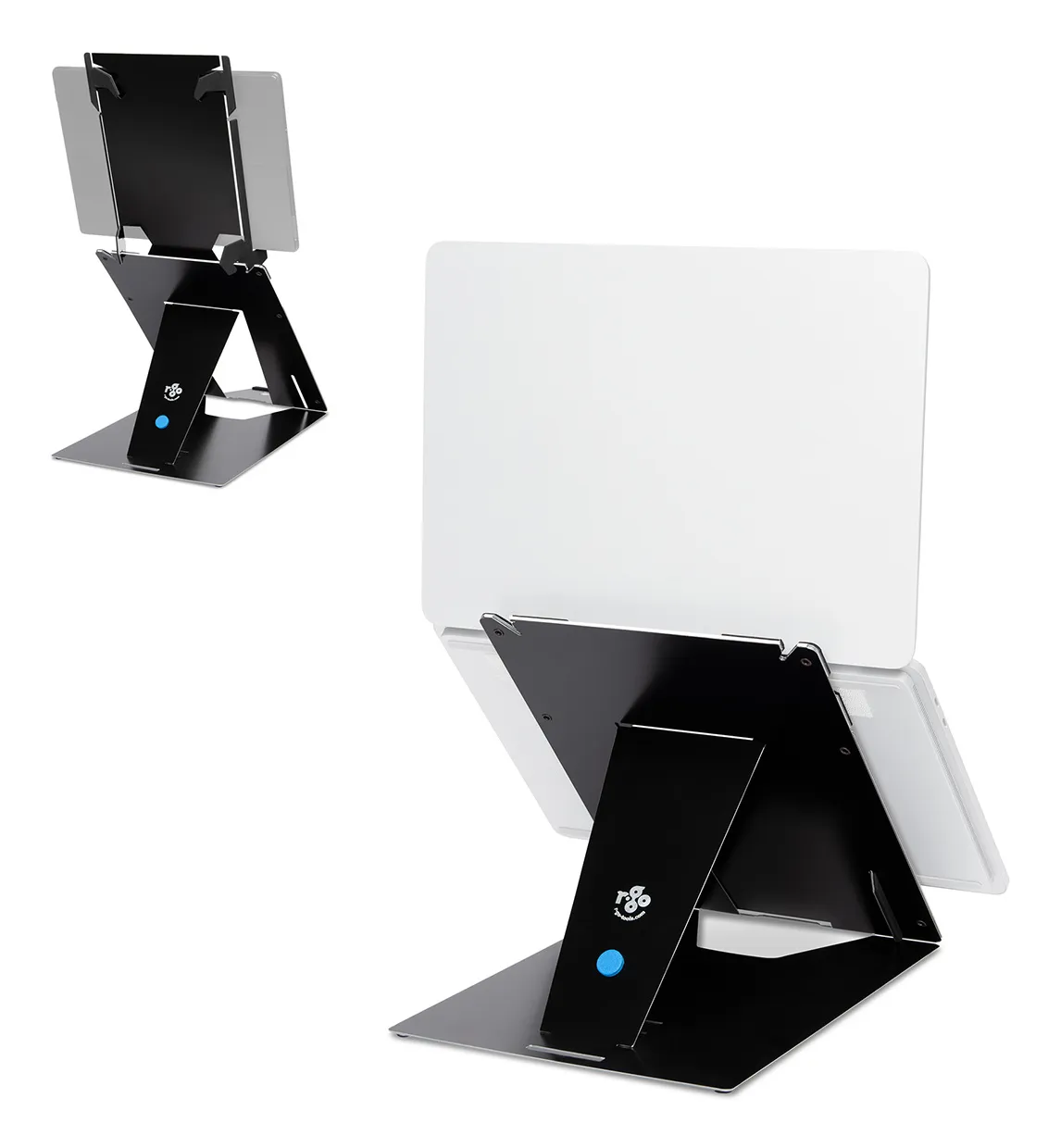 R-Go Riser Duo, Tablet and Laptop Stand, adjustable, black