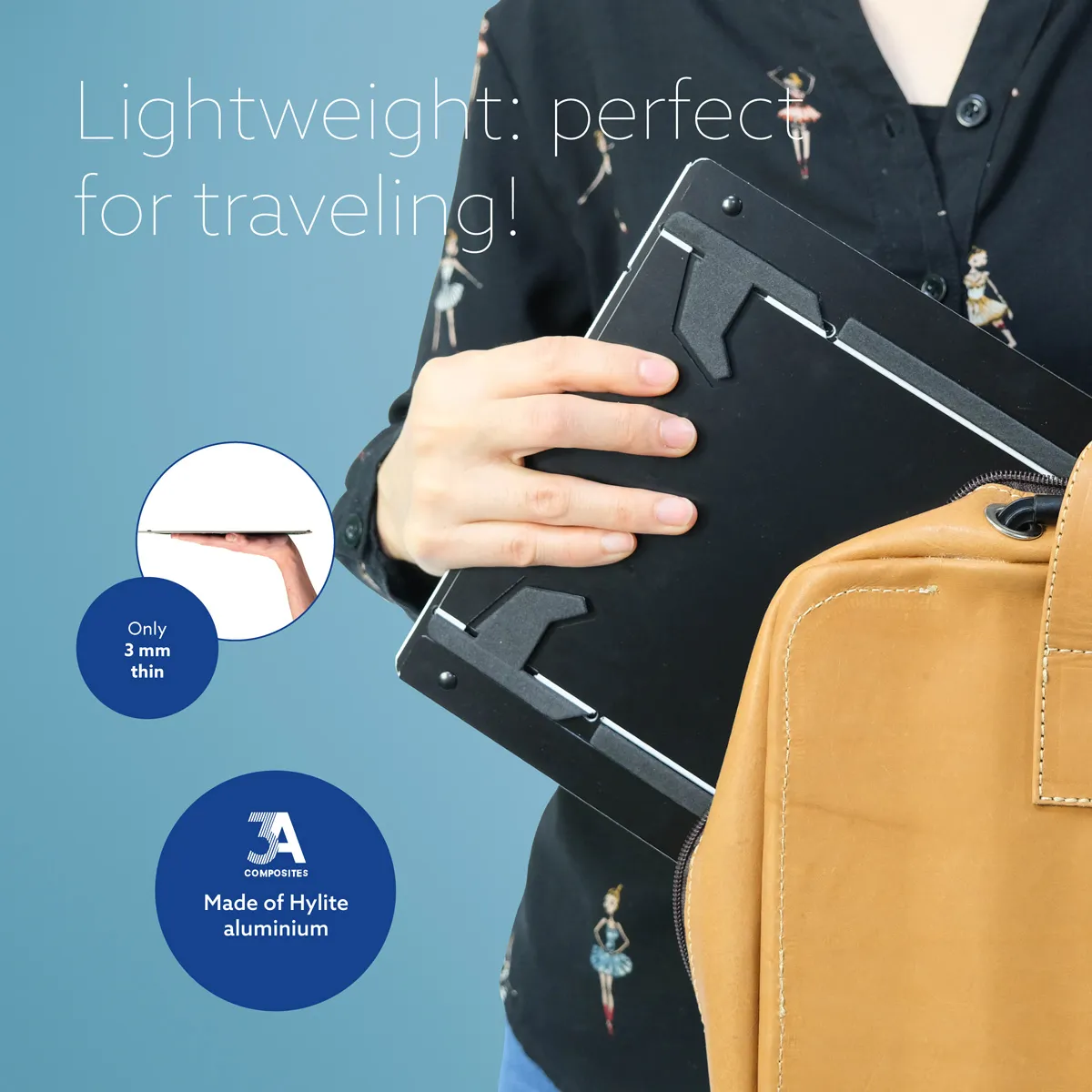 R-Go Riser Duo, Tablet and Laptop Stand, adjustable, black