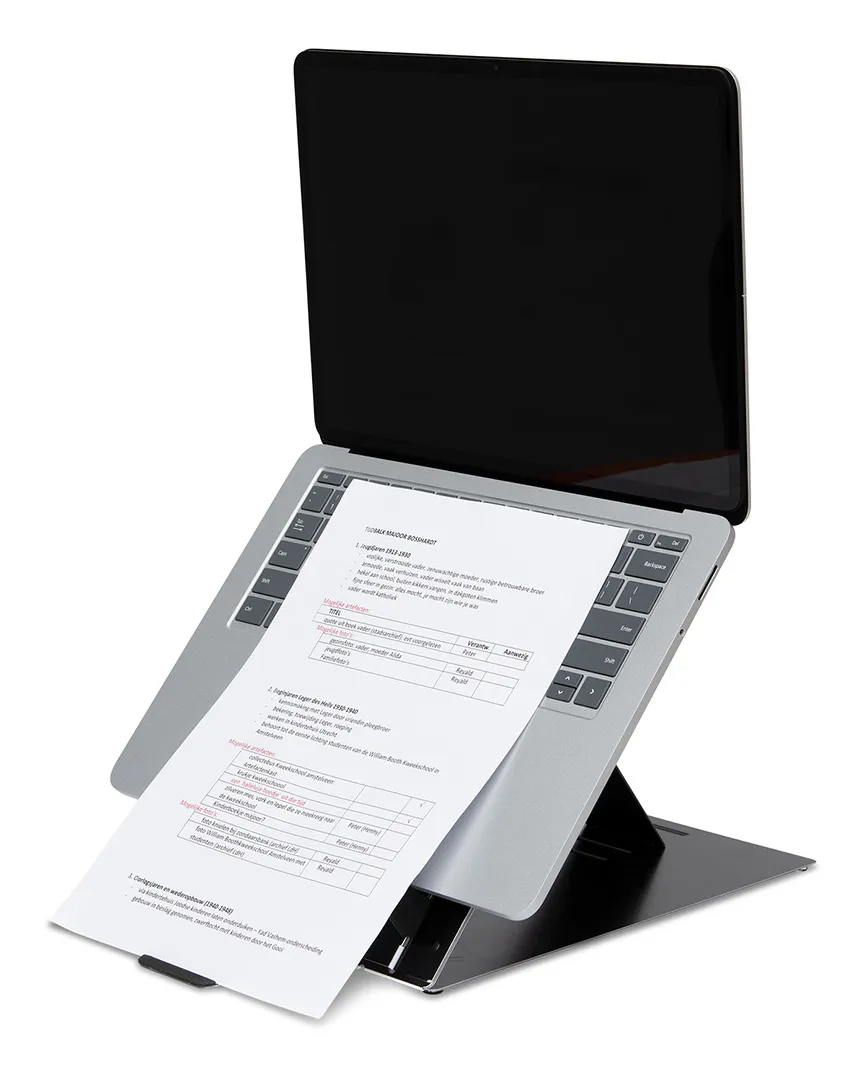 R-Go Riser Duo, Tablet and Laptop Stand, adjustable, black