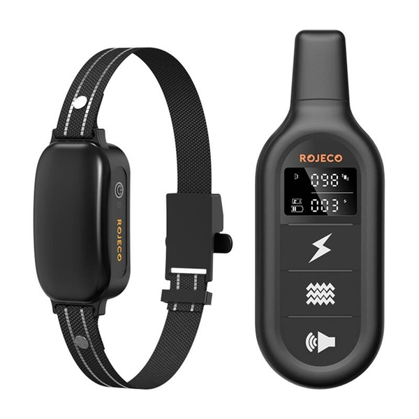 ROJECO PD521 1000 meters Electronic Dog Training and Barking Collar, Black, 2-Pack