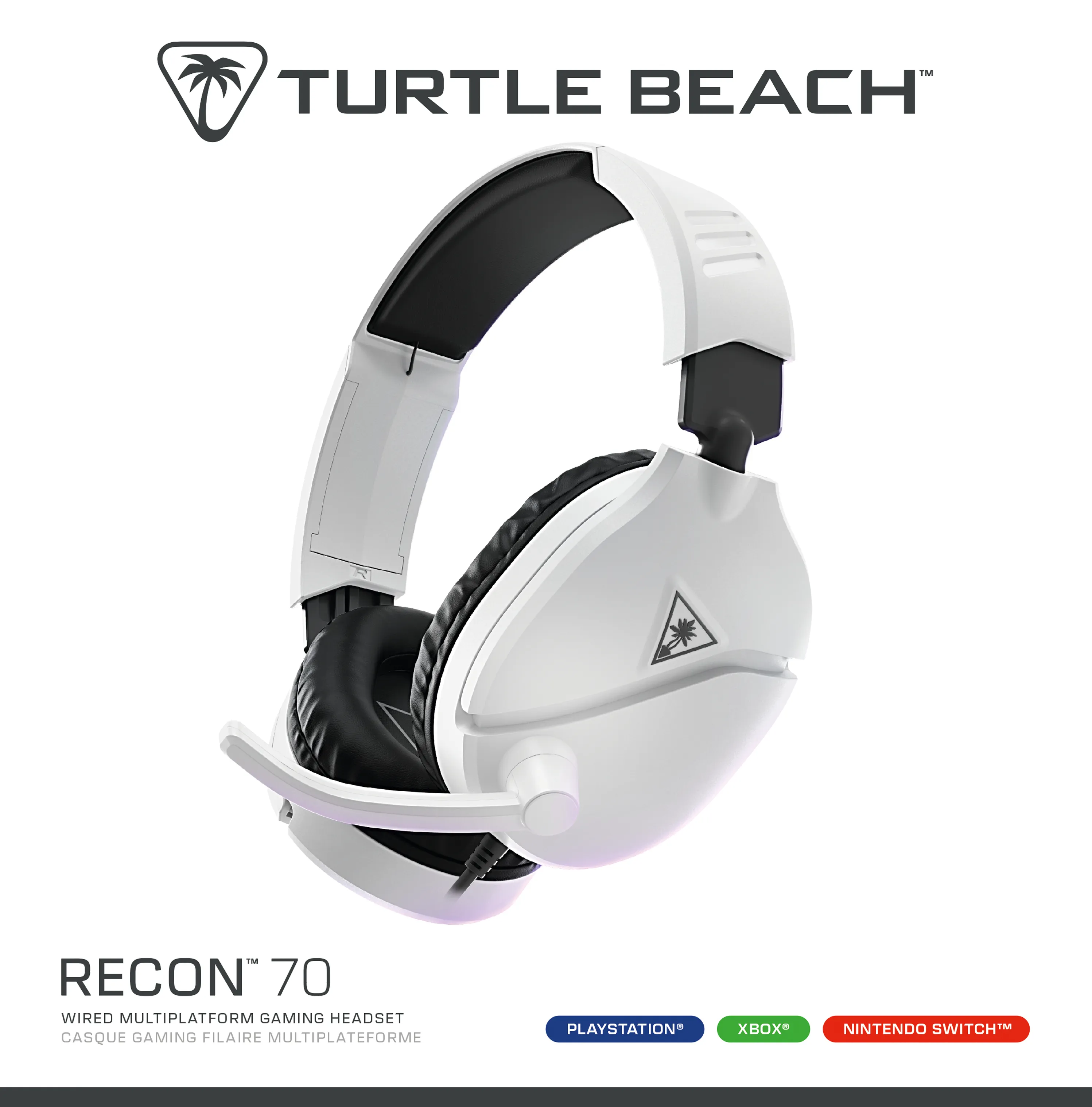 Turtle Beach Recon 70 Gaming Headset, White