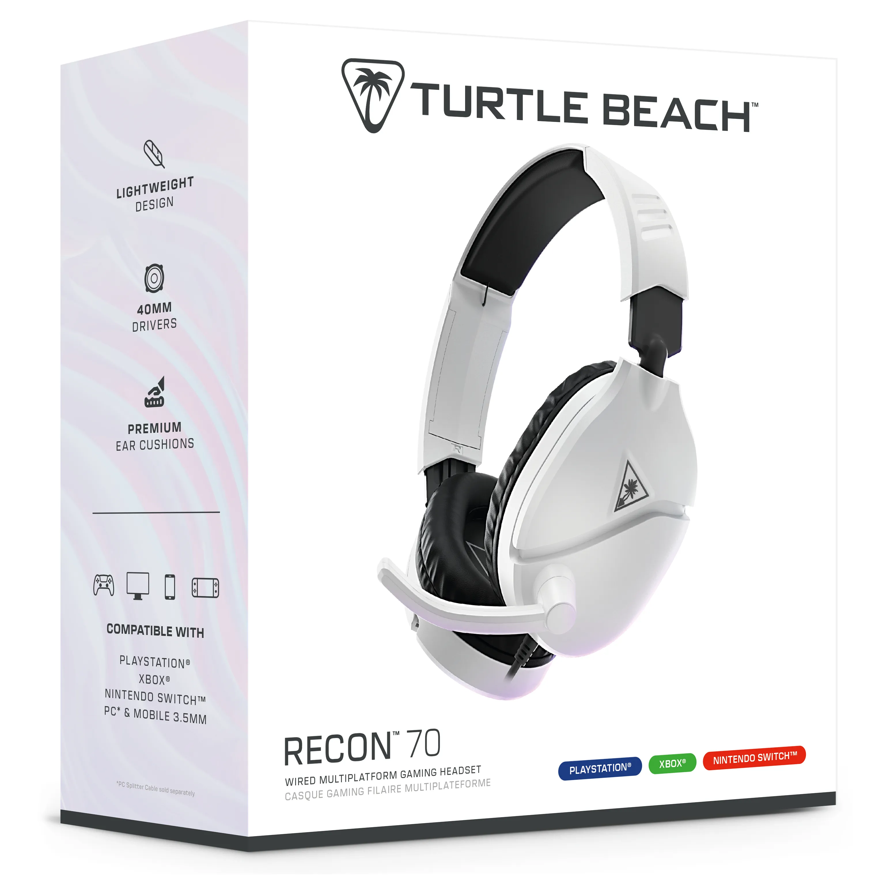 Turtle Beach Recon 70 Gaming Headset, White