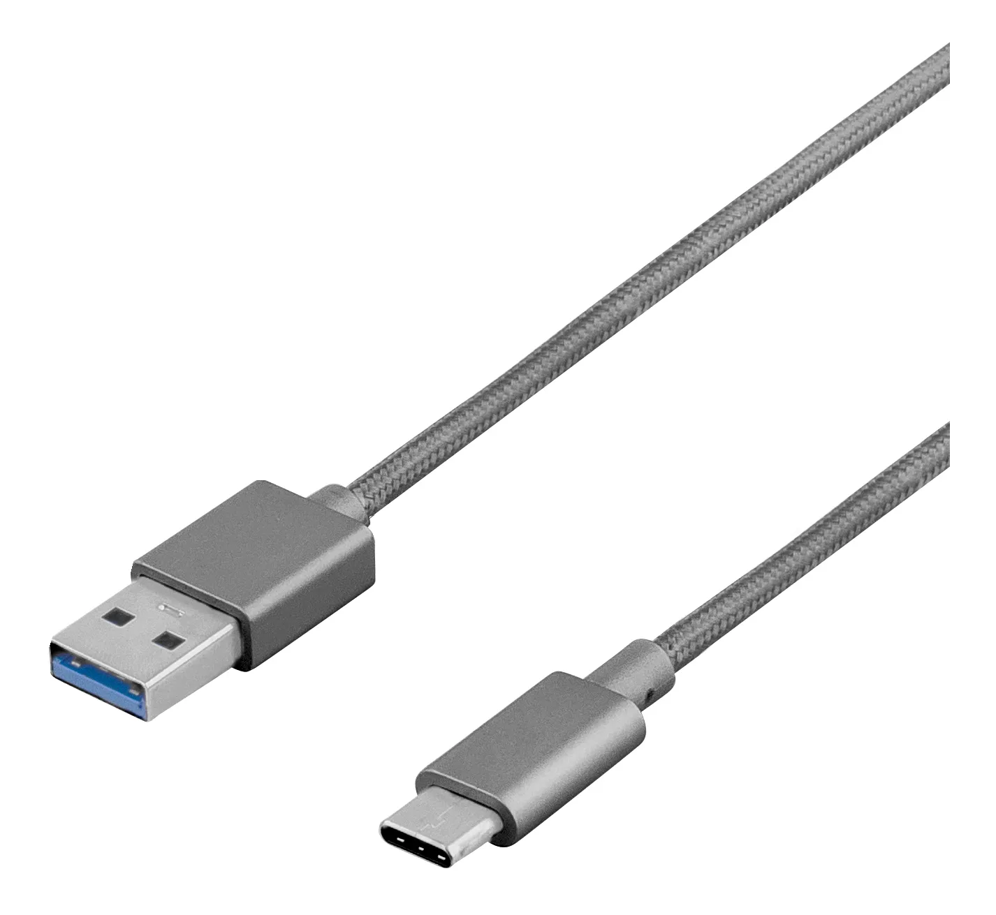 Deltaco Prime USB-A &ndash; USB-C 3.2 Gen 1 - kabel, 1 m, Gr&aring;