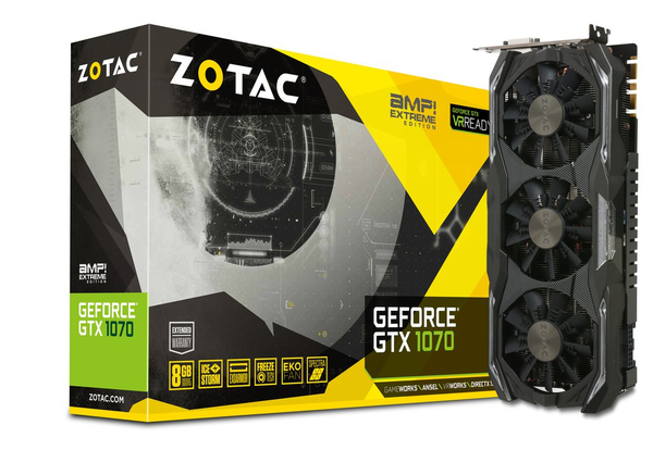 Zotac GeForce GTX 1070 8GB -n&auml;yt&ouml;nohjain