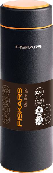 FISKARS On-the-go Thermos Bottle 0.5 Litre - Black