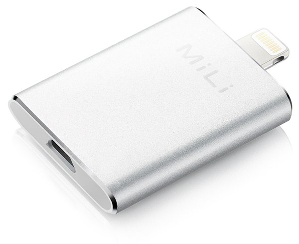 Mili iData - USB Flash-asema - 64 Gt - Lightning / micro USB - hopea