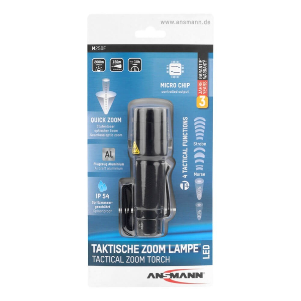 M250F Black Hand Flashlight