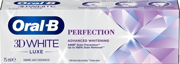 Oral-B 3D White Luxe Perfection 75ml - tandkr&auml;m.