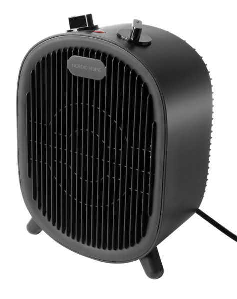 Nordic Home - fan heater, black, 2000W
